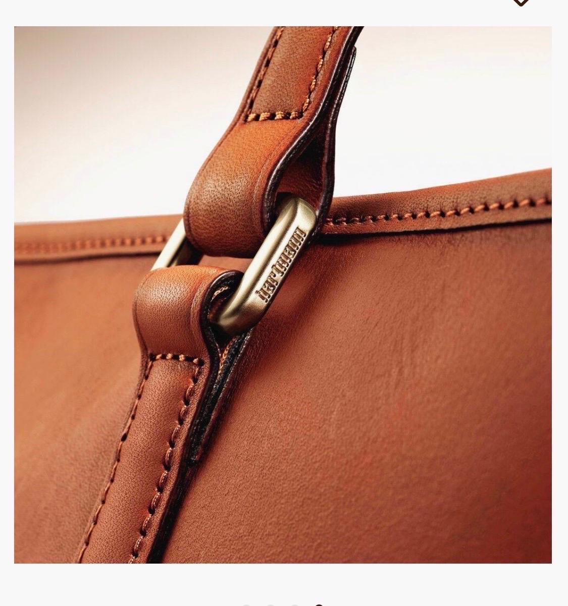 Hartmann Heritage Zippered Tote, Golden Oak Brand New In Excellent Condition In New York, NY