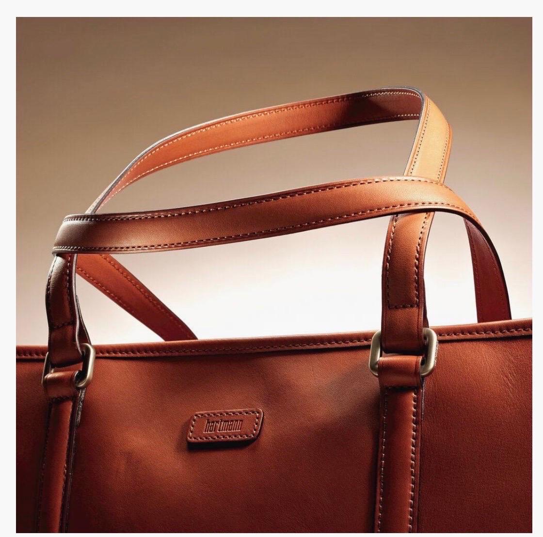 Women's Hartmann Heritage Zippered Tote, Golden Oak Brand New