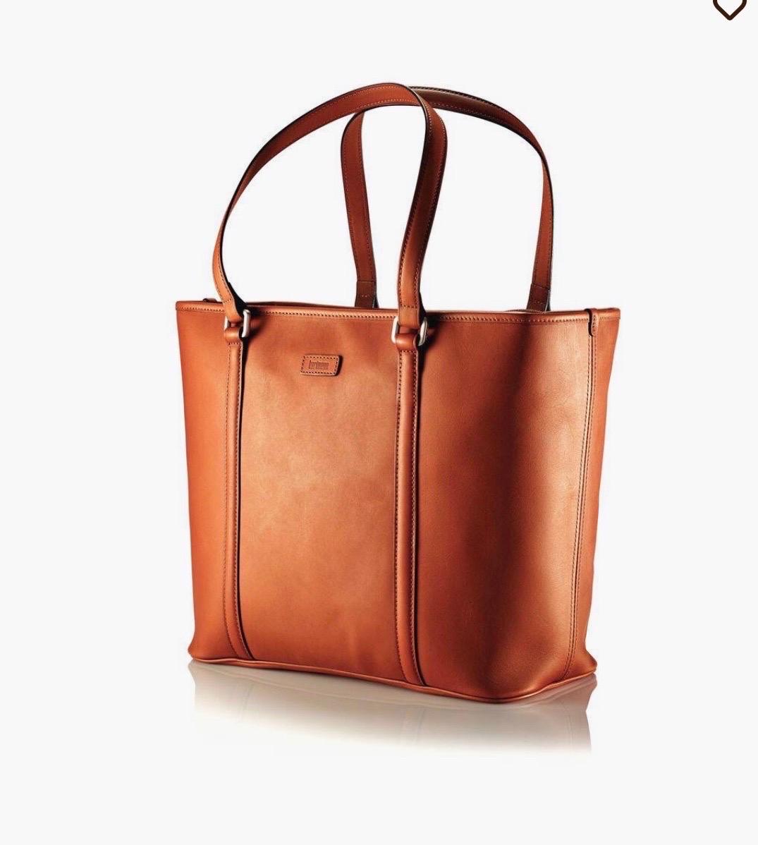 Hartmann Heritage Zippered Tote, Golden Oak Brand New 2