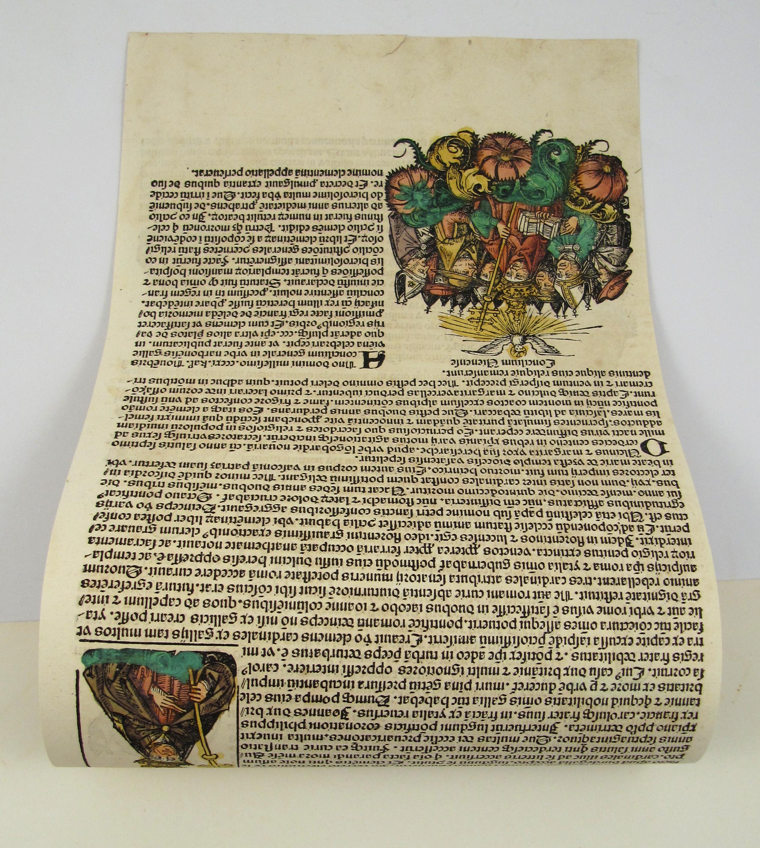 Collection of Ten Medieval Woodblock Prints from the 'Nuremberg Chronicle'  1
