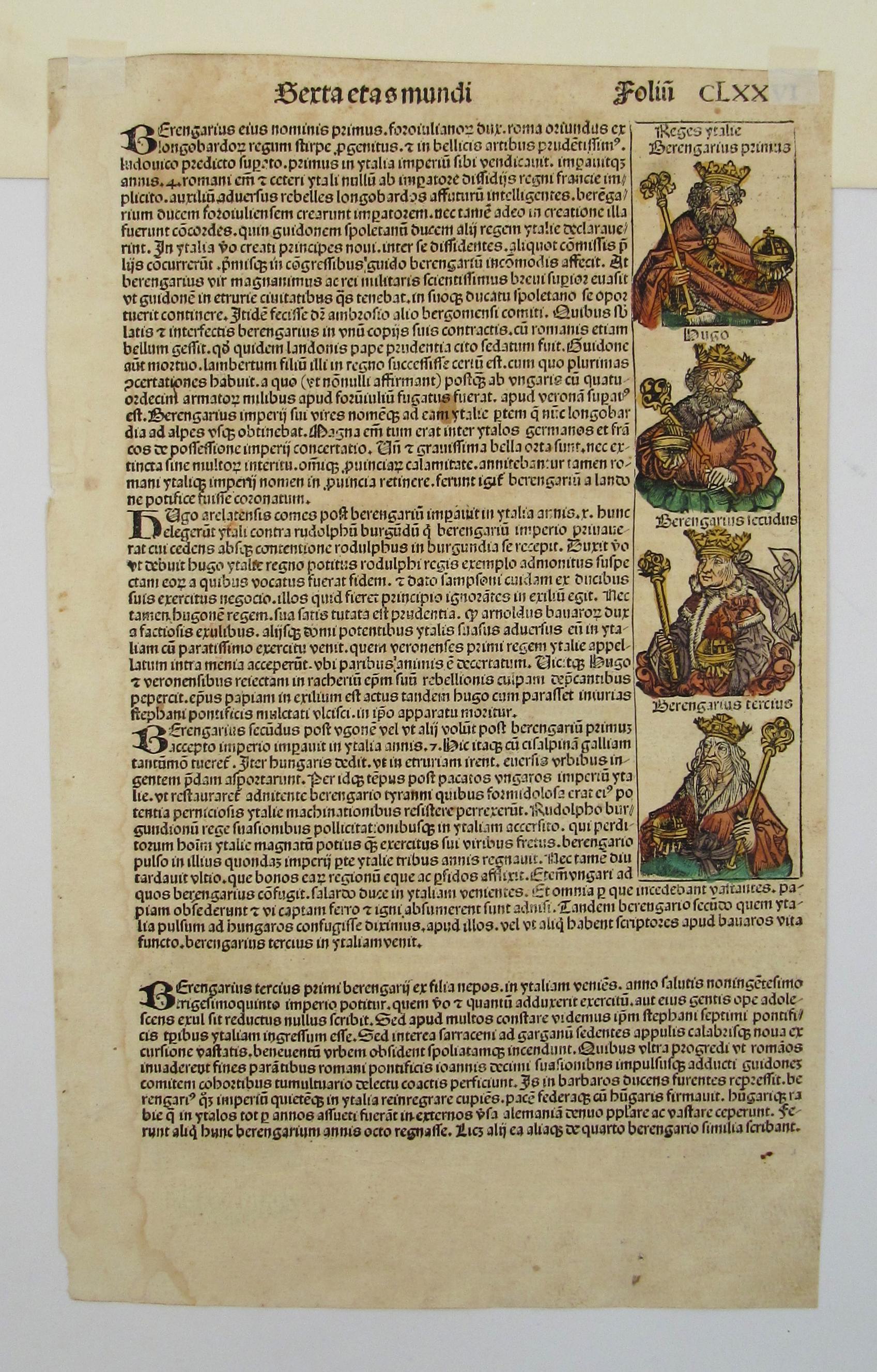 Collection of Ten Medieval Woodblock Prints from the 'Nuremberg Chronicle'  3