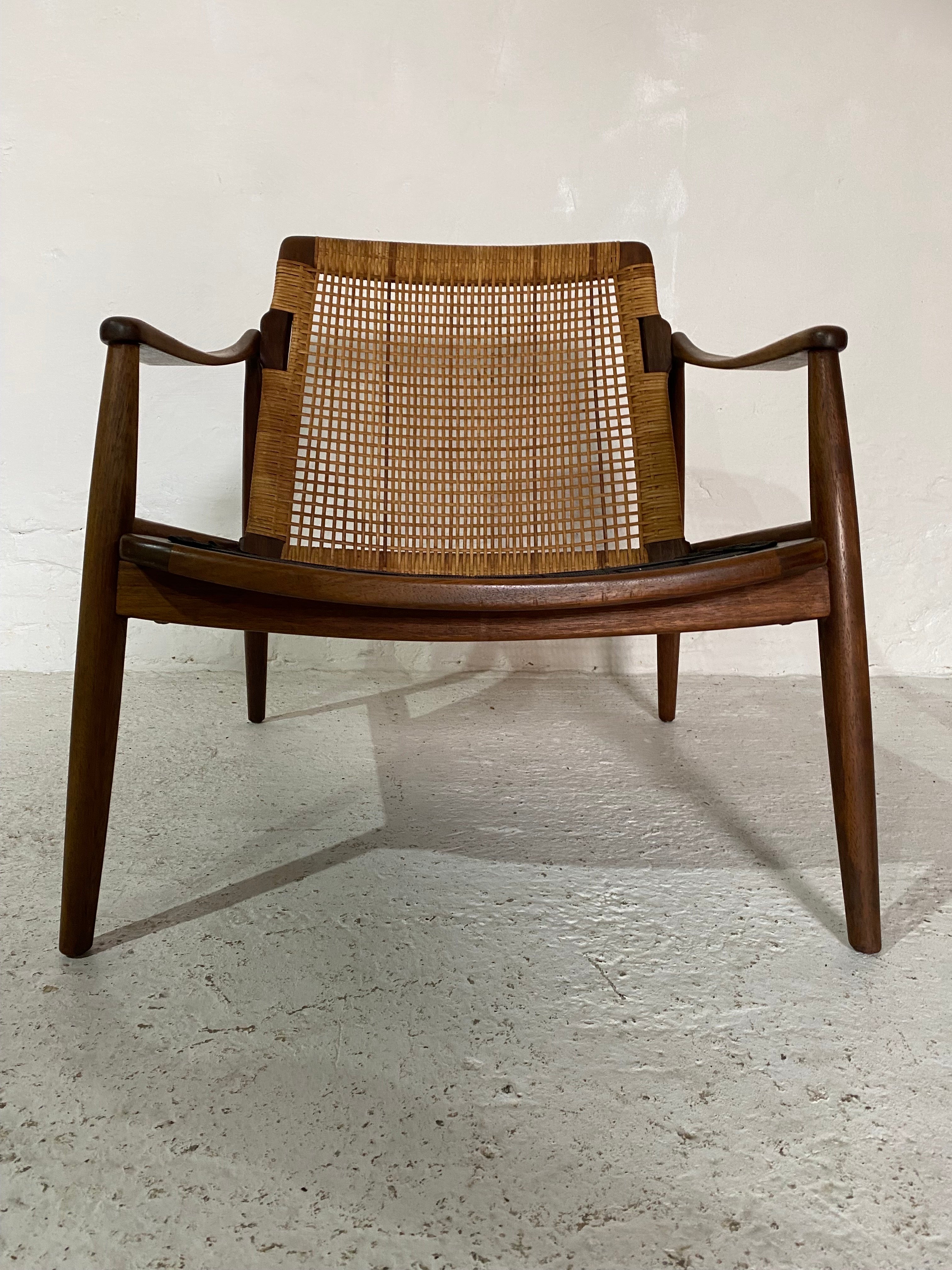 Hand-Crafted Hartmund Lohmeyer set of Two Teak Lounge Chairs, 