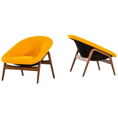 Hartmut Lohmeyer Easy Chairs Model Columbus Produced by Artifort