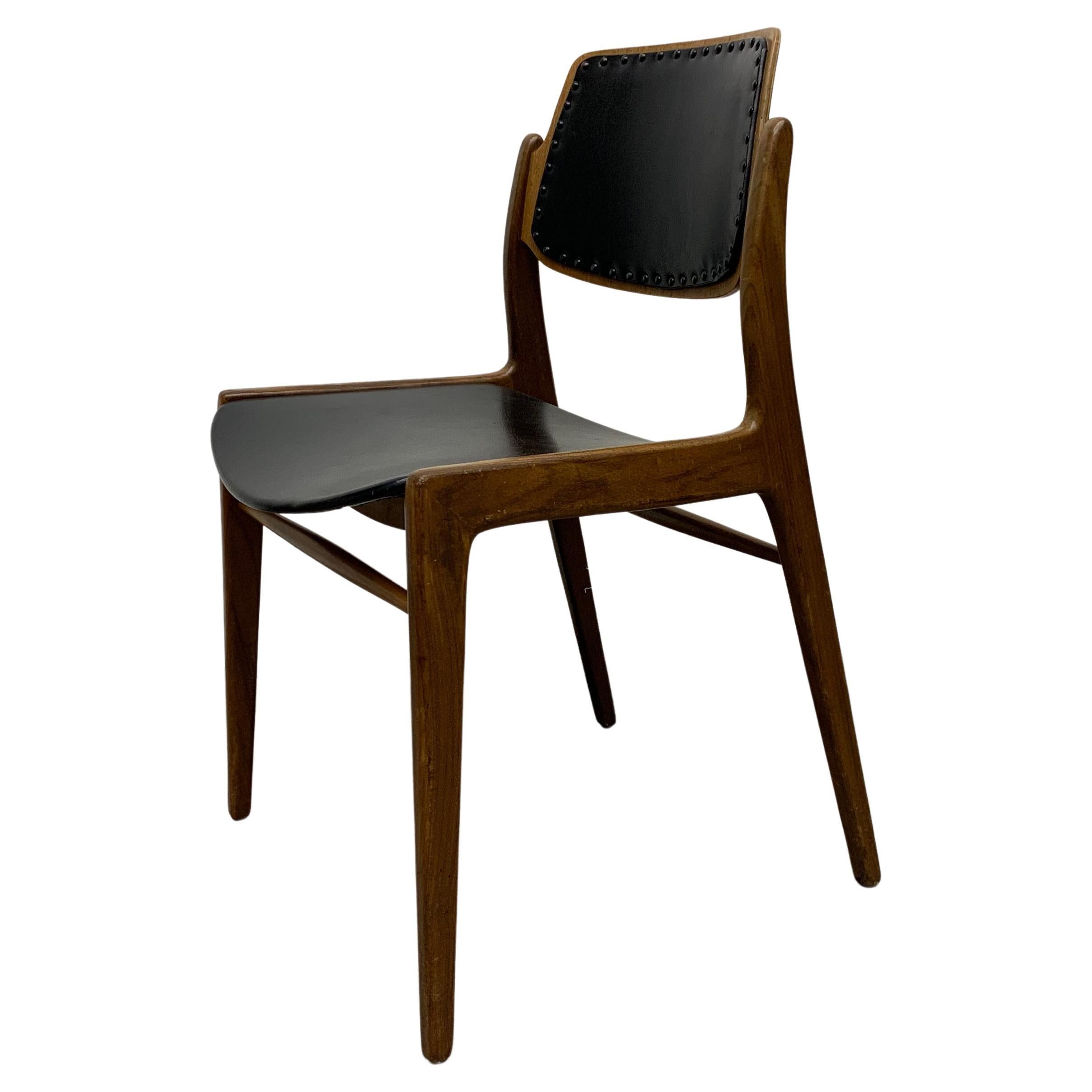 Hartmut Lohmeyer for Wilkhahn 1950’s dining chair teak wood design