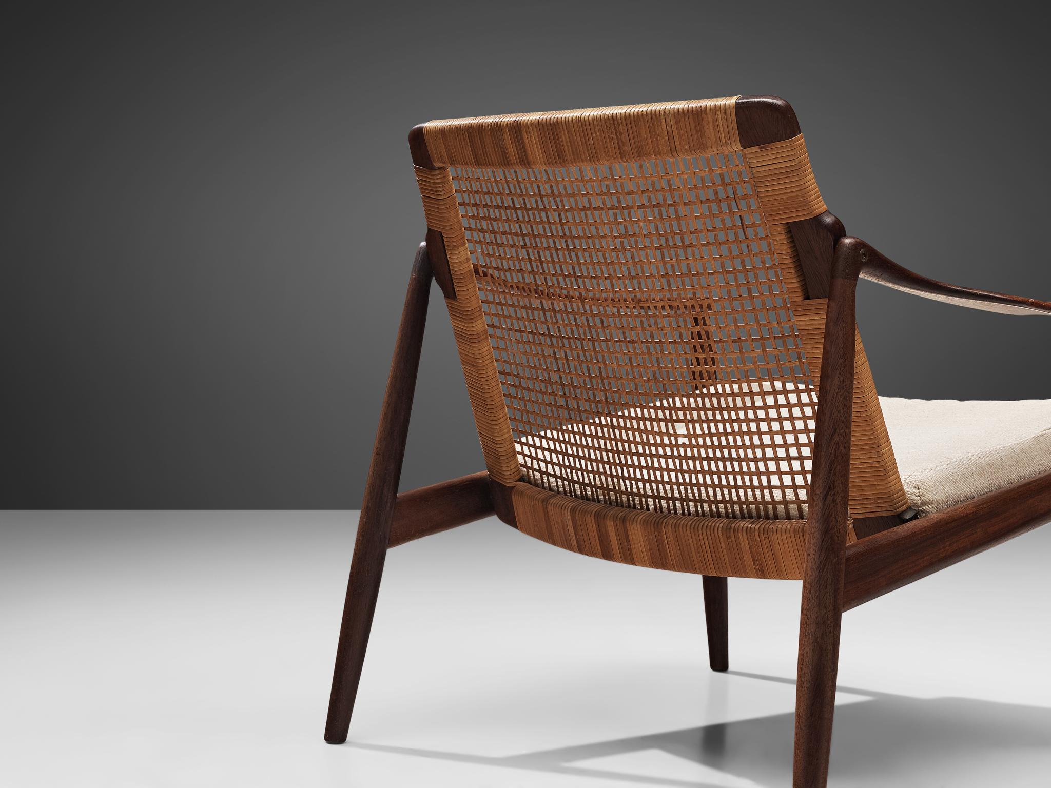 Upholstery Hartmut Lohmeyer for Wilkhahn Lounge Chair in Teak