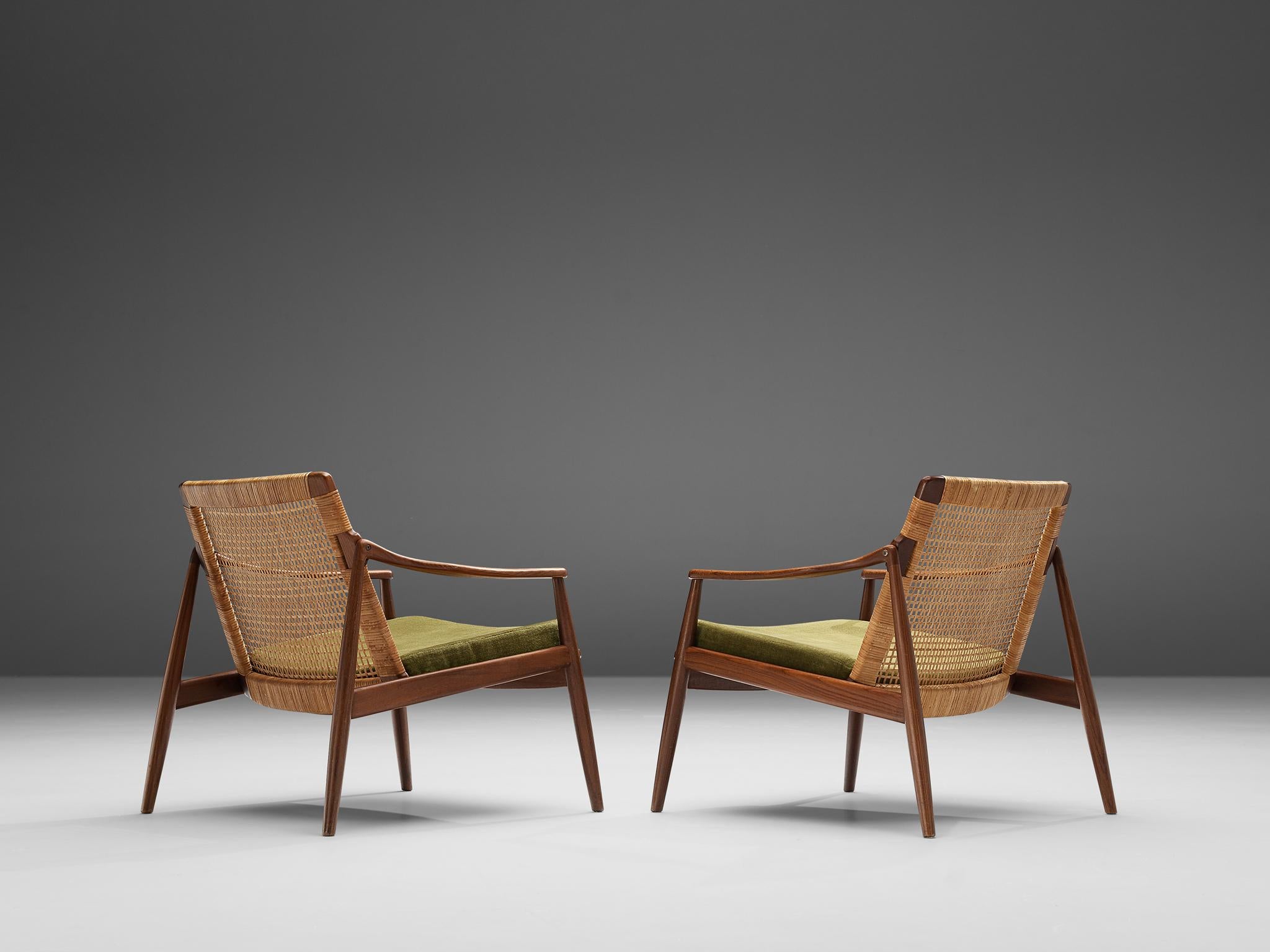 Mid-Century Modern Hartmut Lohmeyer pour Wilkhahn Paire de chaises longues  en vente