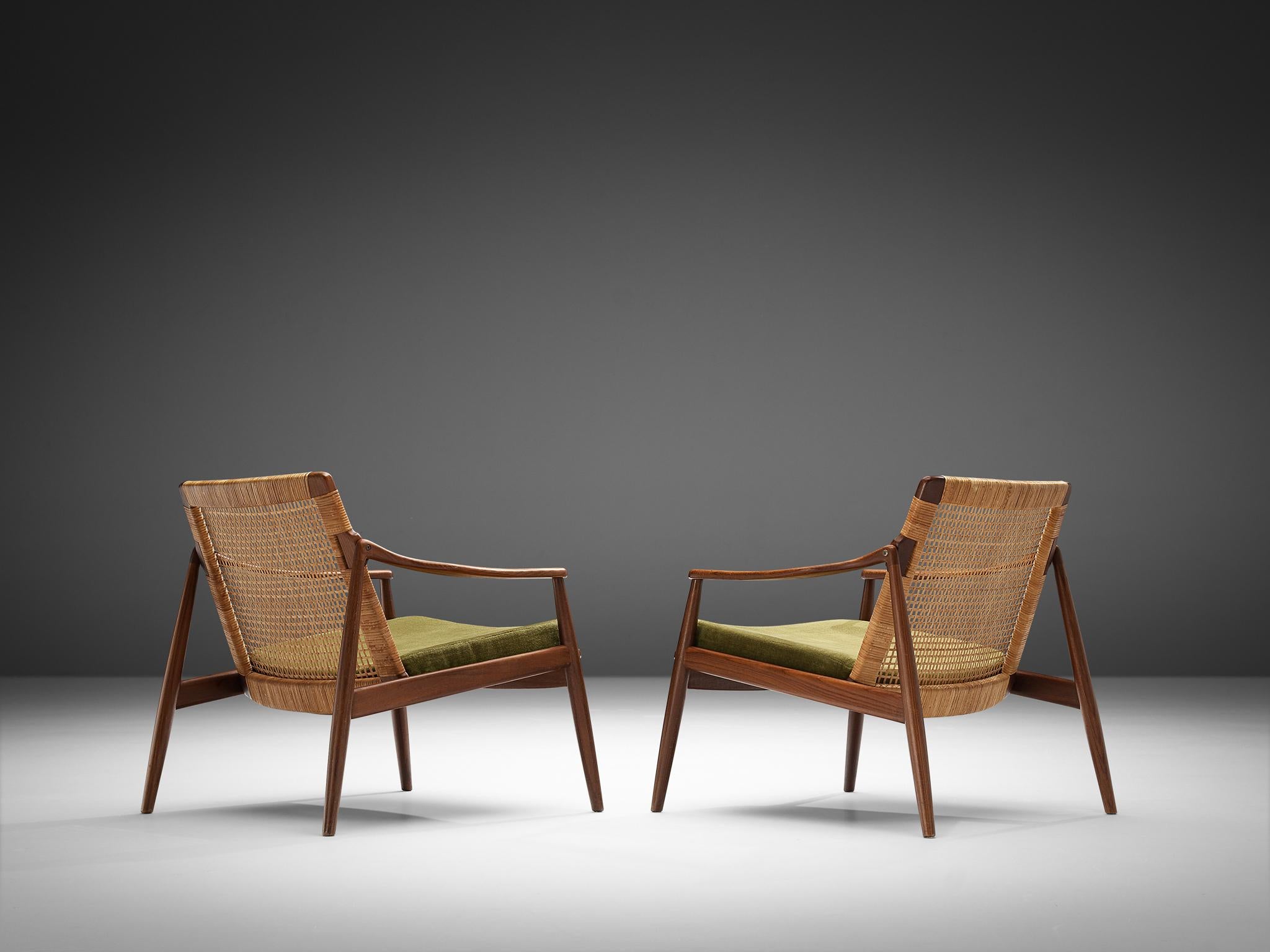 Mid-Century Modern Hartmut Lohmeyer for Wilkhahn Pair of Lounge Chairs