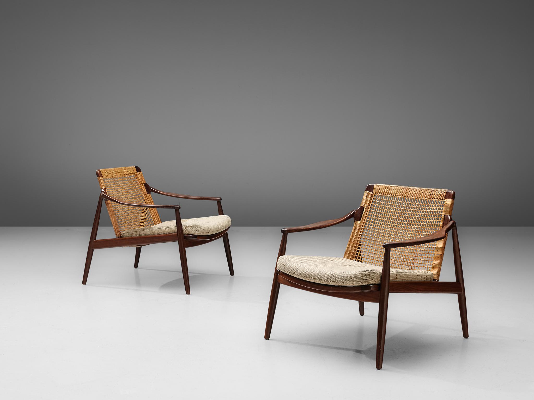 Mid-Century Modern Hartmut Lohmeyer for Wilkhahn Pair of Lounge Chairs
