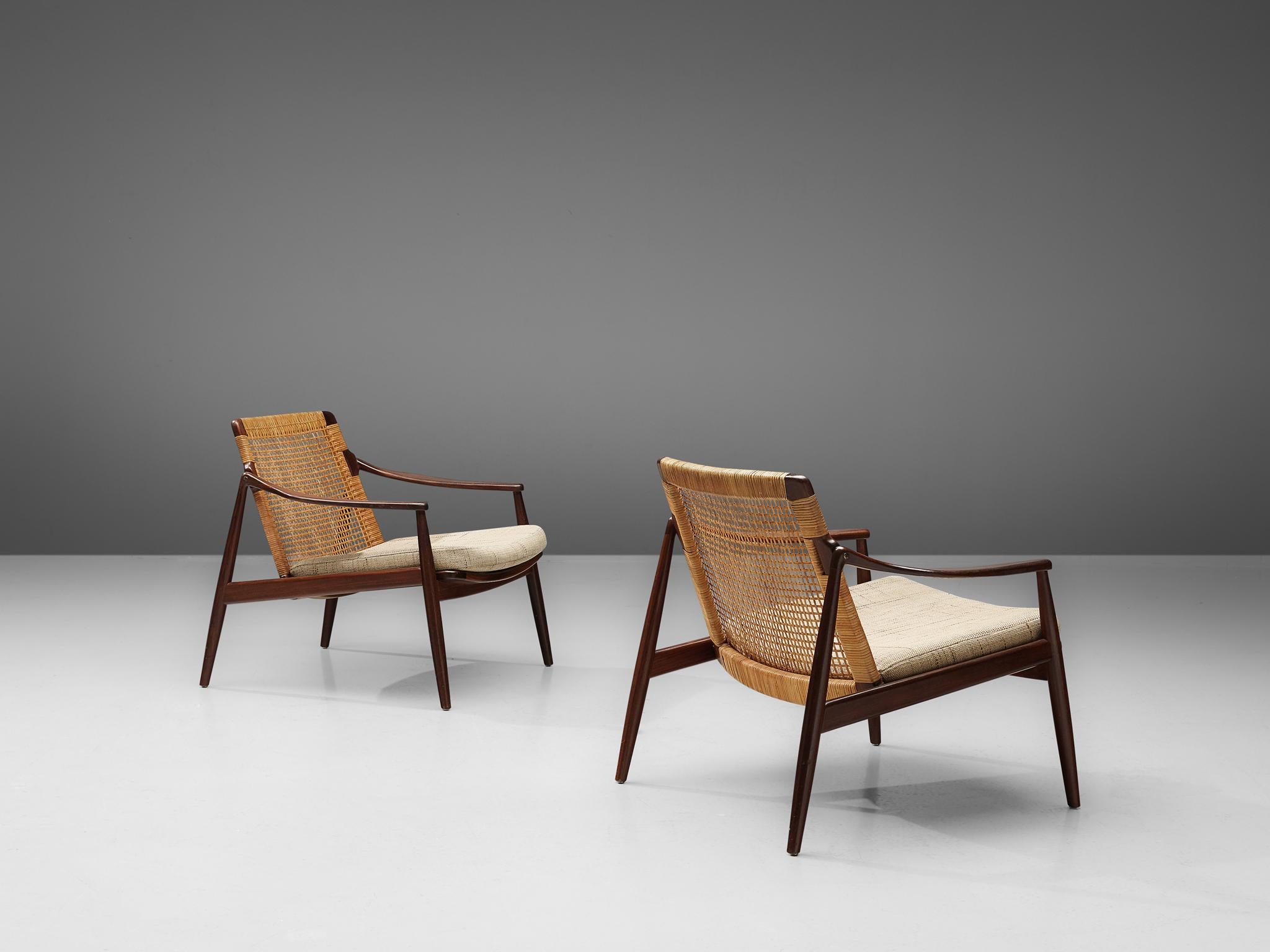 Hartmut Lohmeyer for Wilkhahn Pair of Lounge Chairs In Good Condition In Waalwijk, NL