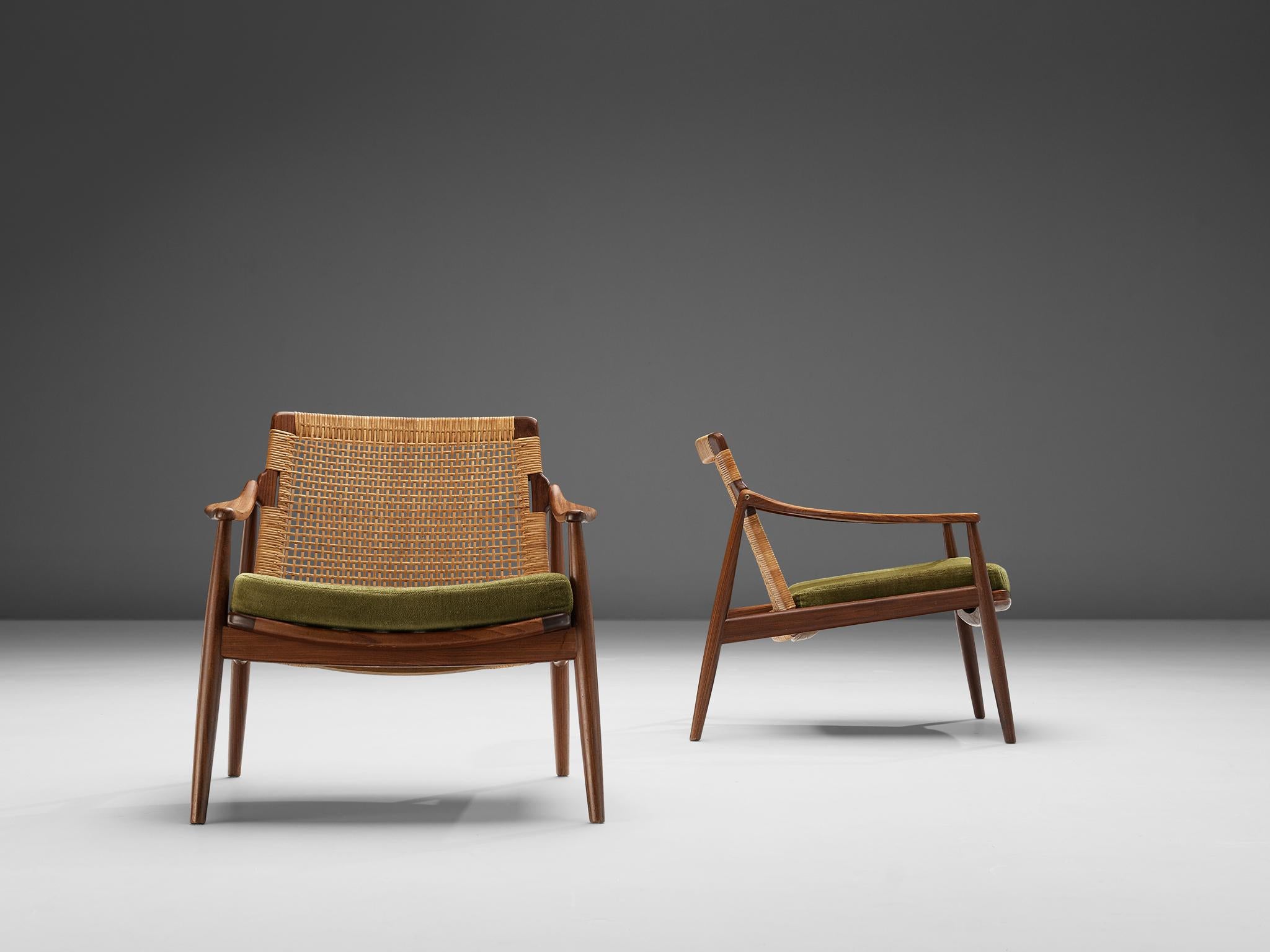 Hartmut Lohmeyer for Wilkhahn Pair of Lounge Chairs  In Good Condition For Sale In Waalwijk, NL