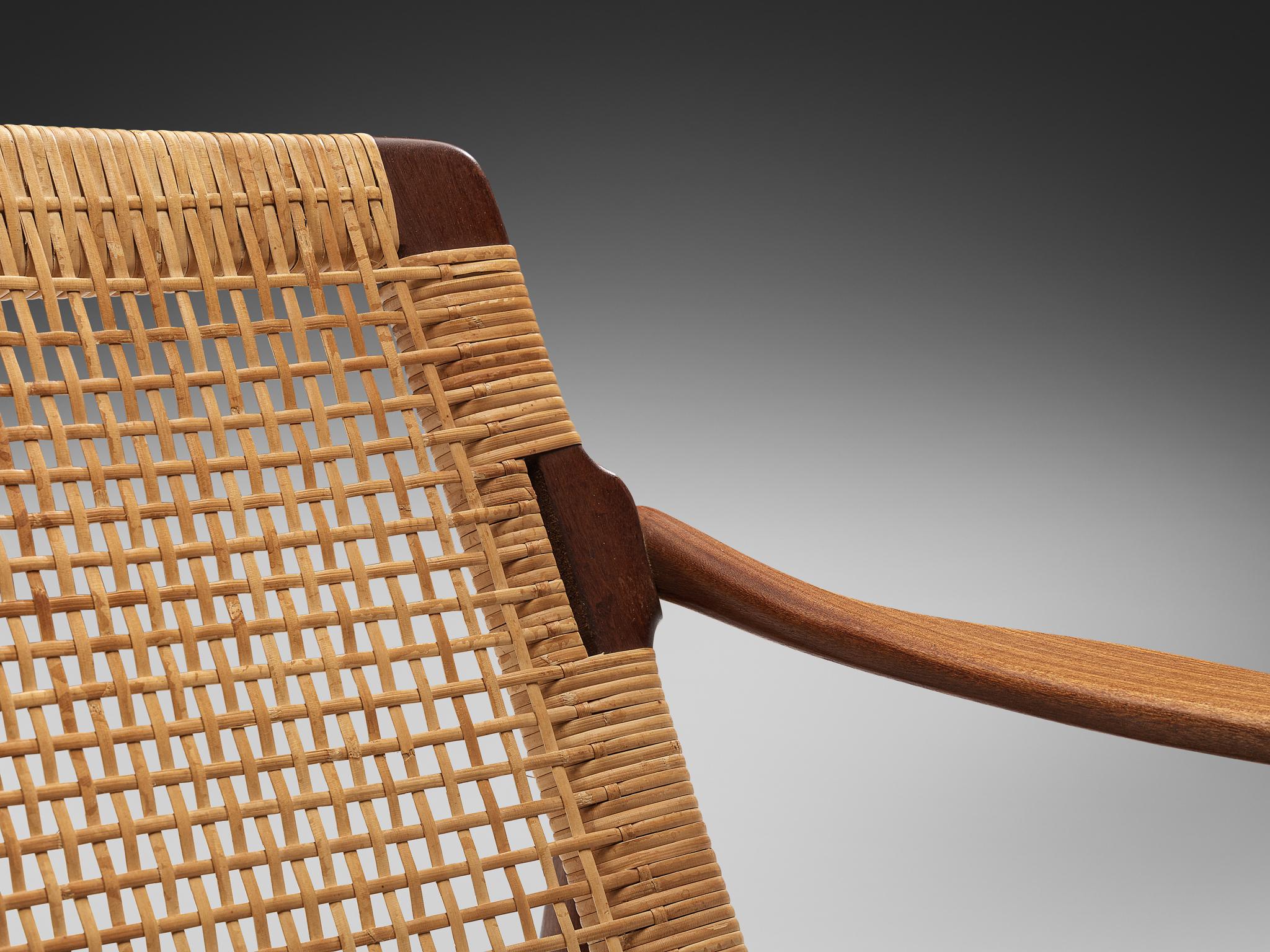 Cane Hartmut Lohmeyer for Wilkhahn Pair of Lounge Chairs