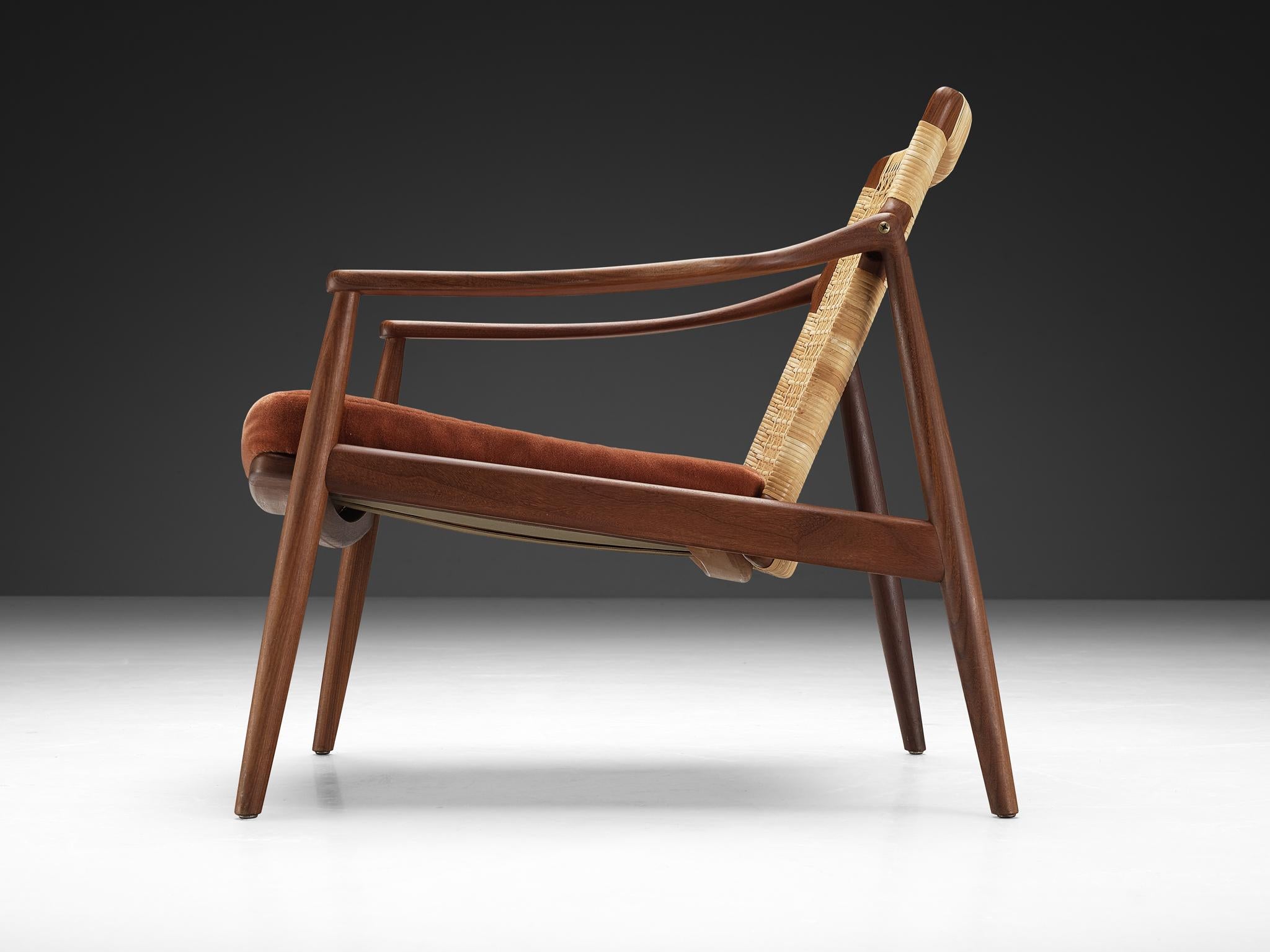 Hartmut Lohmeyer for Wilkhahn Pair of Lounge Chairs with Ottoman 3