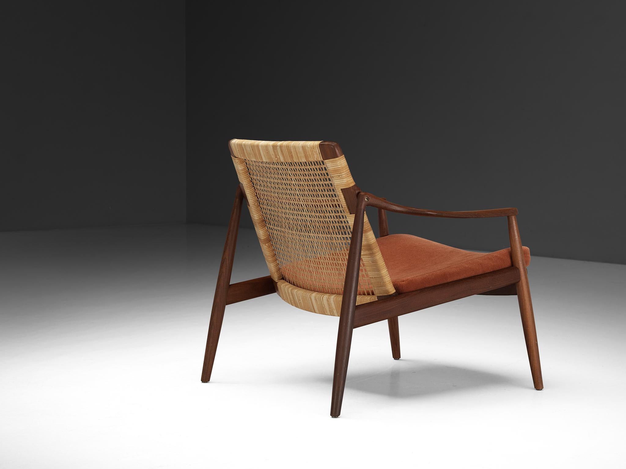 Hartmut Lohmeyer for Wilkhahn Pair of Lounge Chairs with Ottoman 1