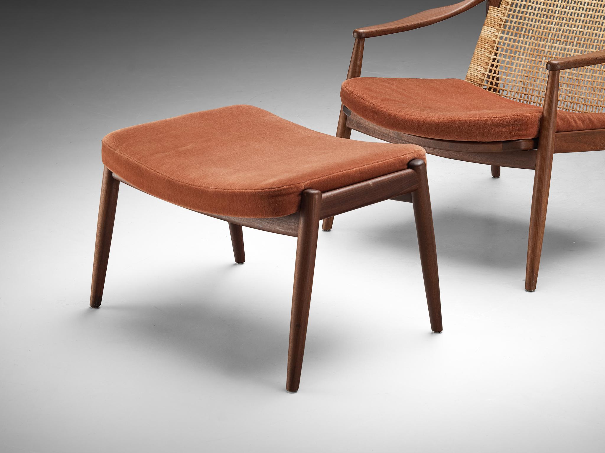 Hartmut Lohmeyer for Wilkhahn Pair of Lounge Chairs with Ottoman 2