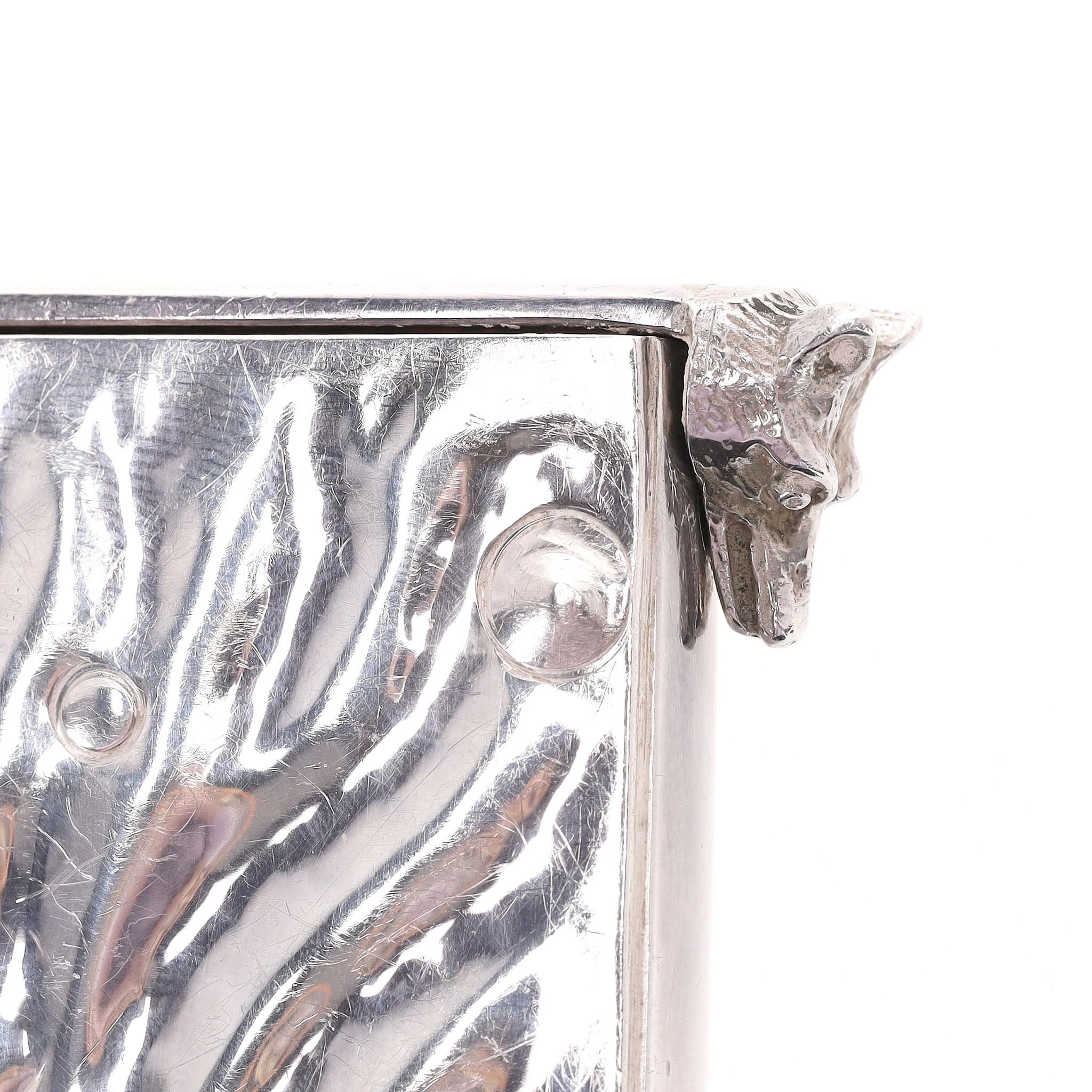 Harts & Osborne Ltd Edition Solid Silver With Diamonds & Rubies Case For Sale 9