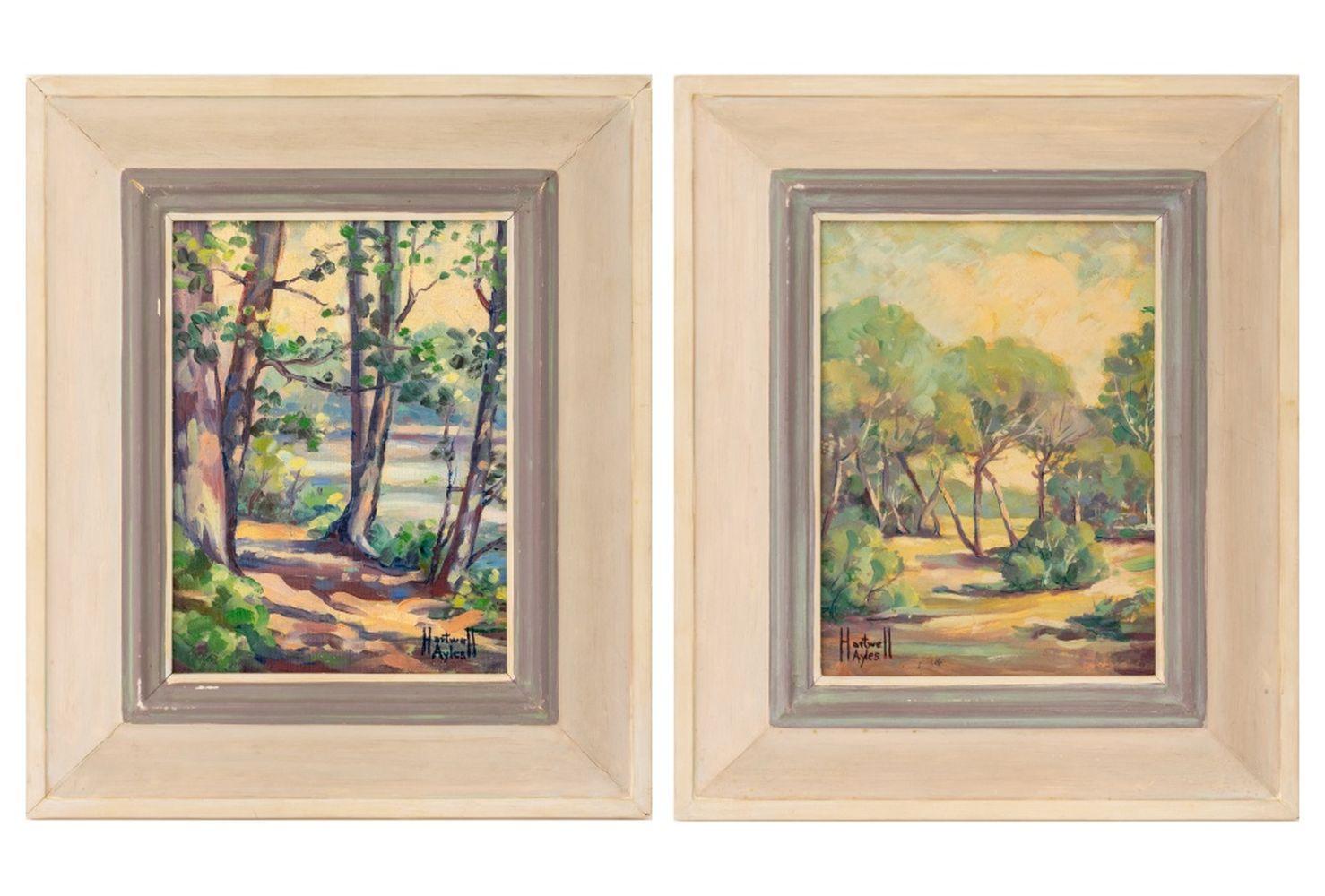 Landscape Painting Hartwell James Ayles - Scènes de paysage, 2
