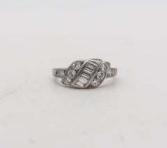 Hartzberg & Co. 1930 Art Deco Band Ring In Platinum With VS Diamonds