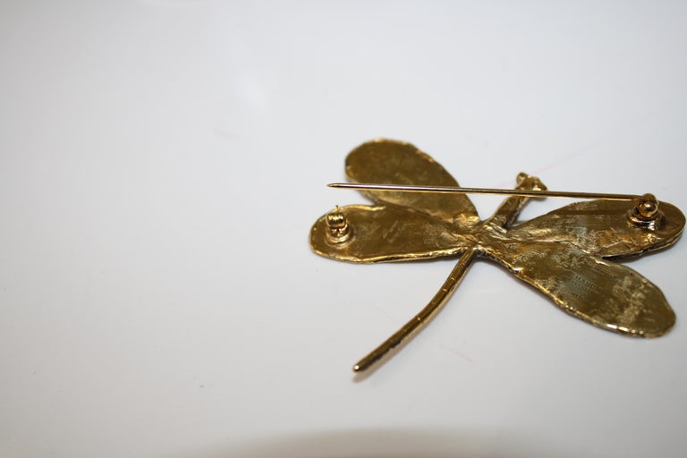 Harumi For Goossens Paris Dragonfly Brooch For Sale 2