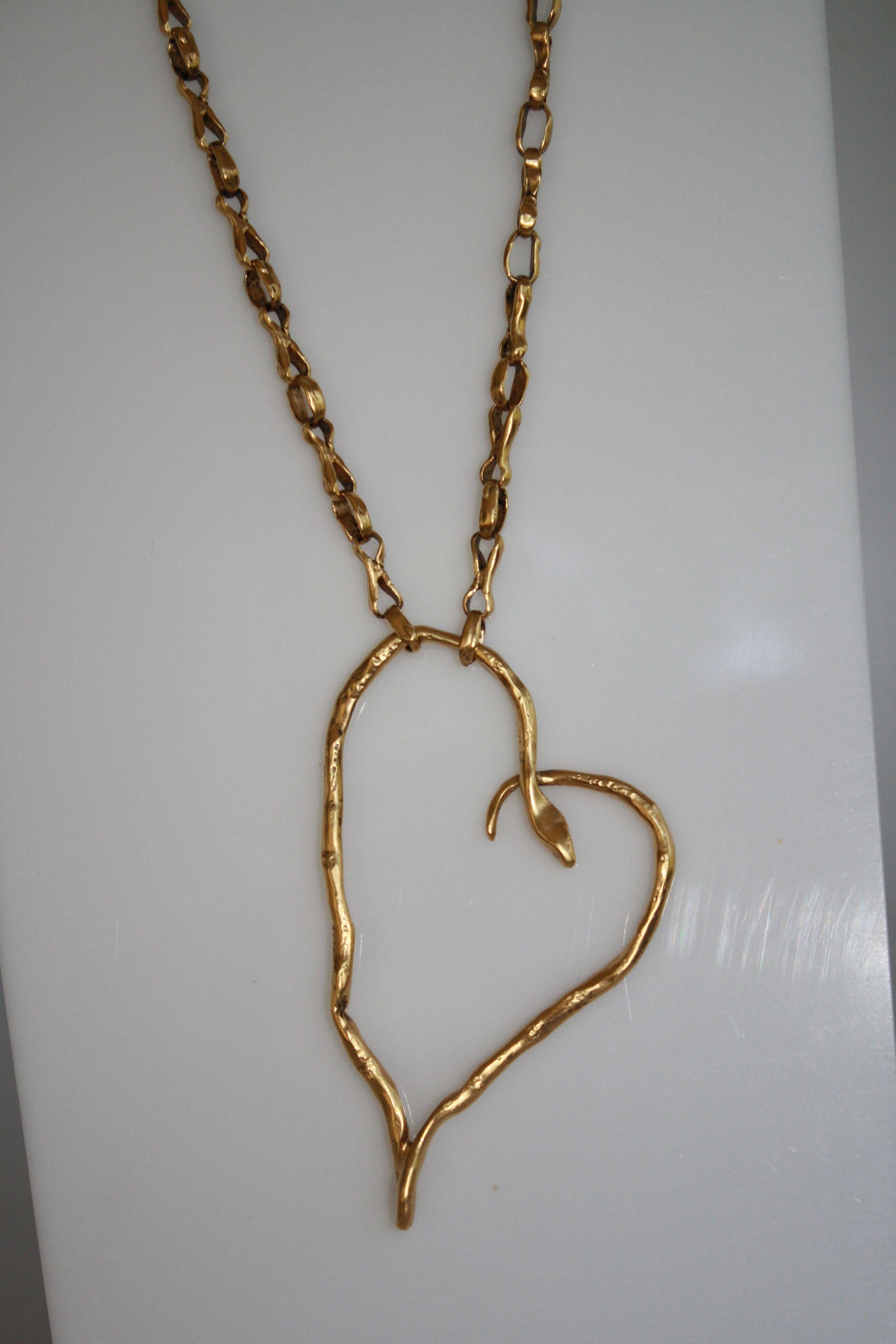 heart serpenti necklace