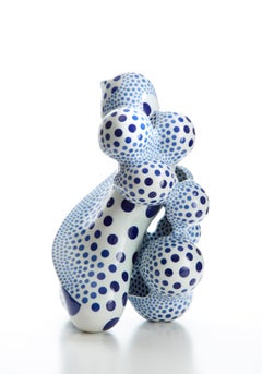 A Disclosing Form 1701, Contemporary Porcelain Sculpture with Glaze, Biomorphic