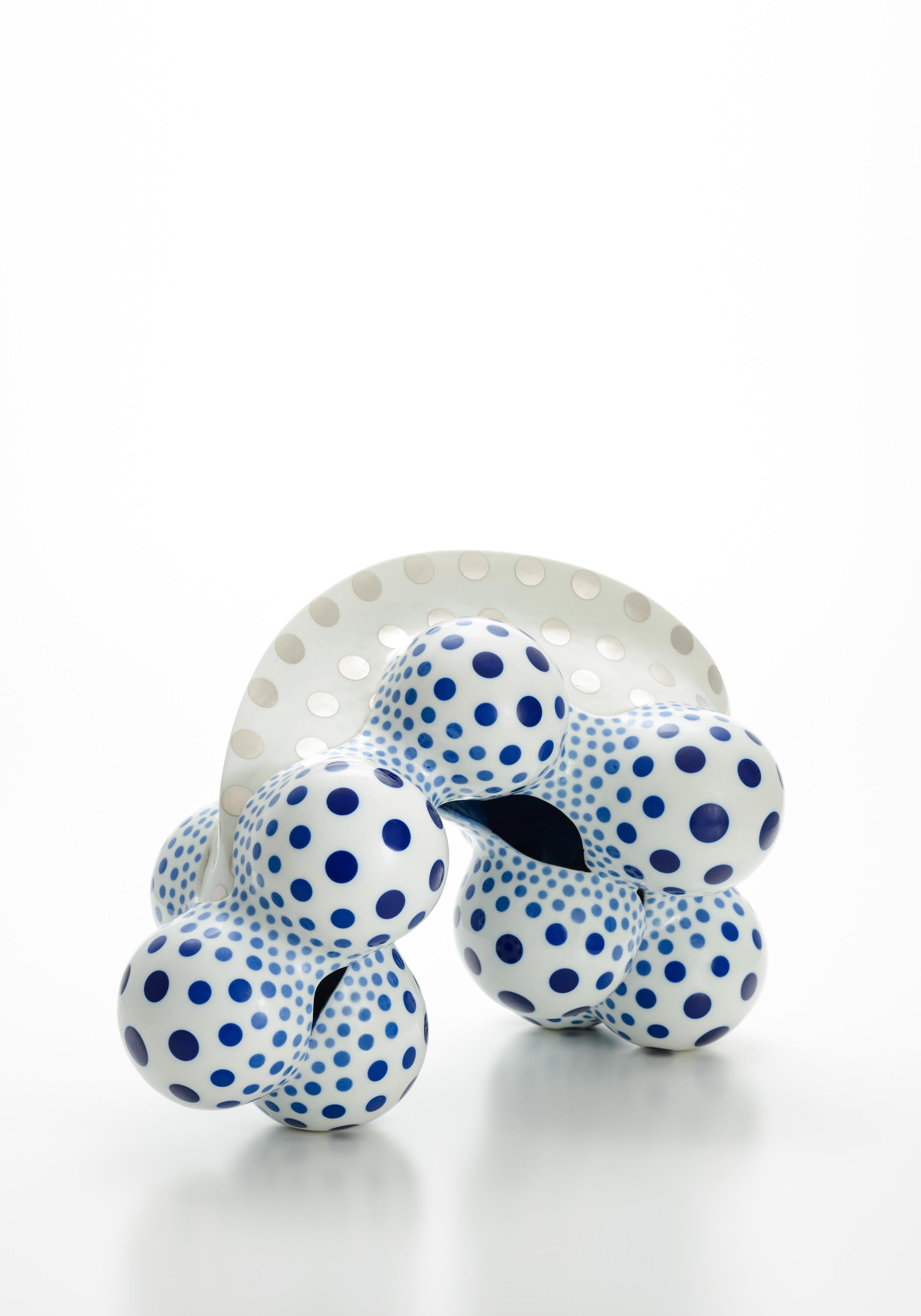 Harumi Nakashima Abstract Sculpture - "Proliferating Forms 13", Contemporary, Porcelain, Sculpture, Abstract, Design