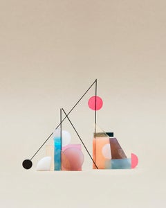 Constellation Suite no.6, Kunstdruck einer geometrischen, bunten Skulptur