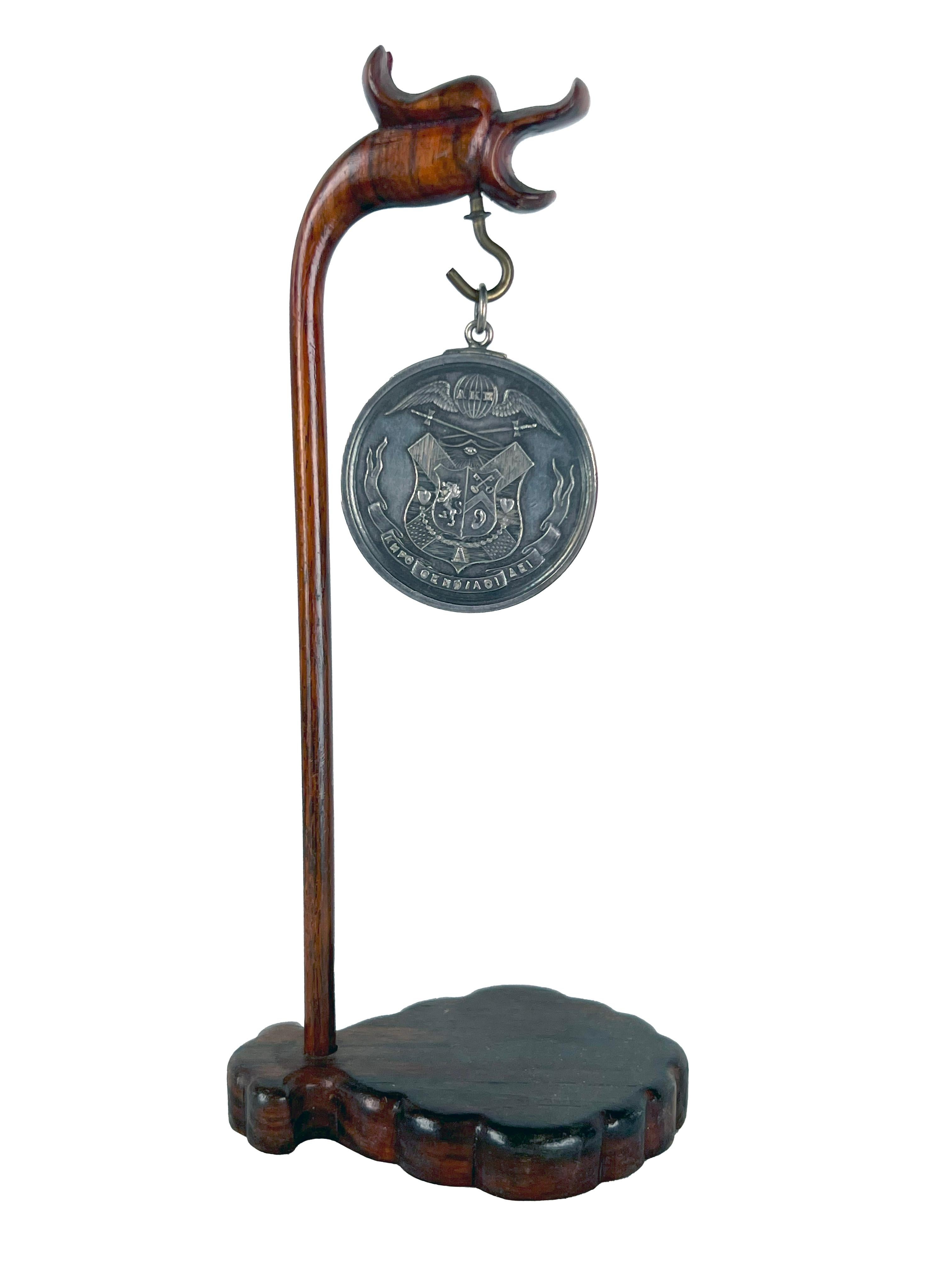  Harvard Fraternal Medallion - Delta Kappa Epsilon DKE 1877 Robert P. Hastings  In Good Condition For Sale In Soquel, CA