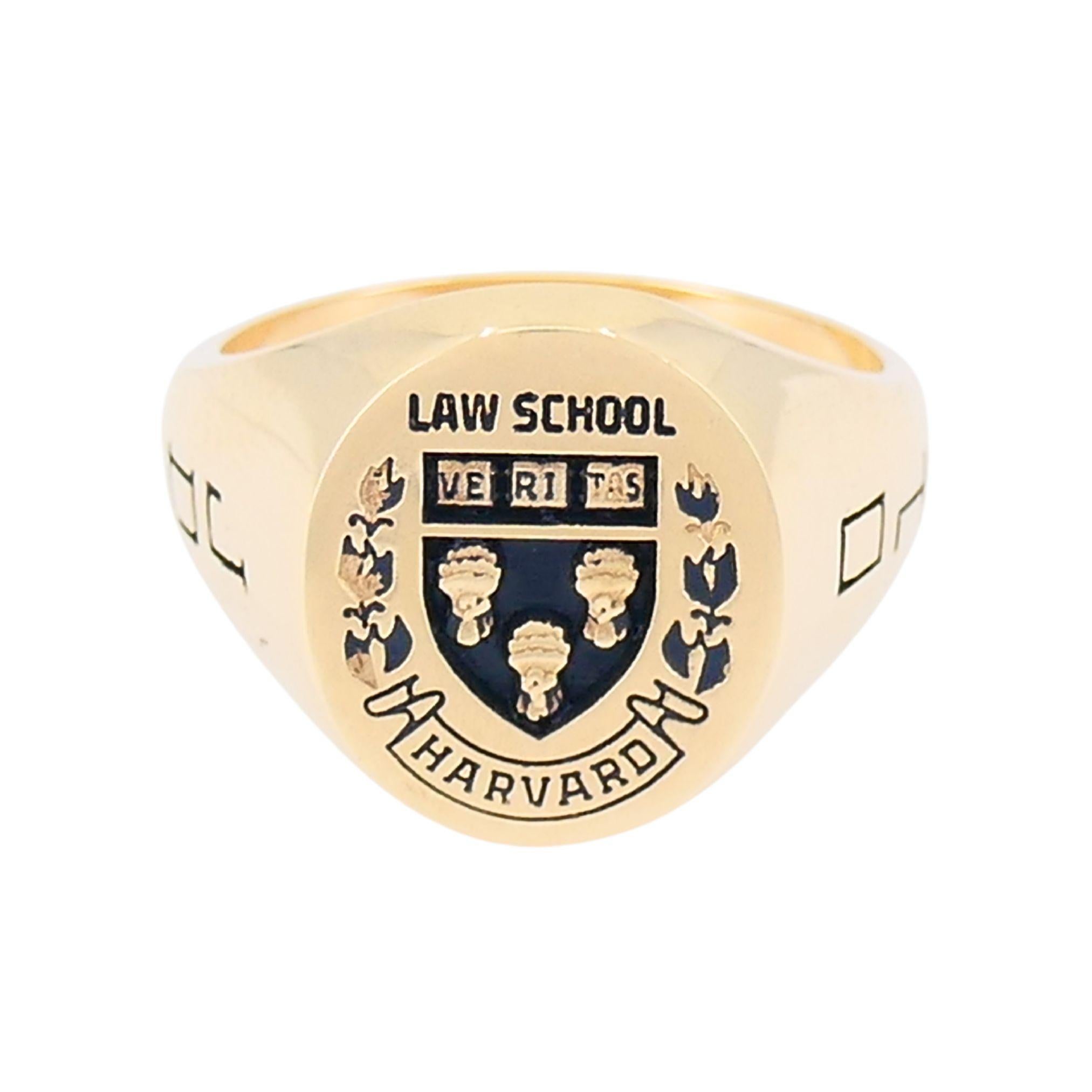 Harvard Law 14k Gold Signet Ring