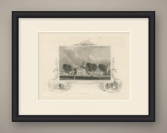 Harvard University, Cambridge, Puritans Landing in America Vignette, circa 1850
