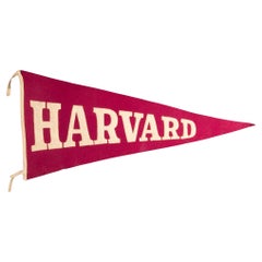 Antique Harvard University Pennant Banner, circa 1920-1940