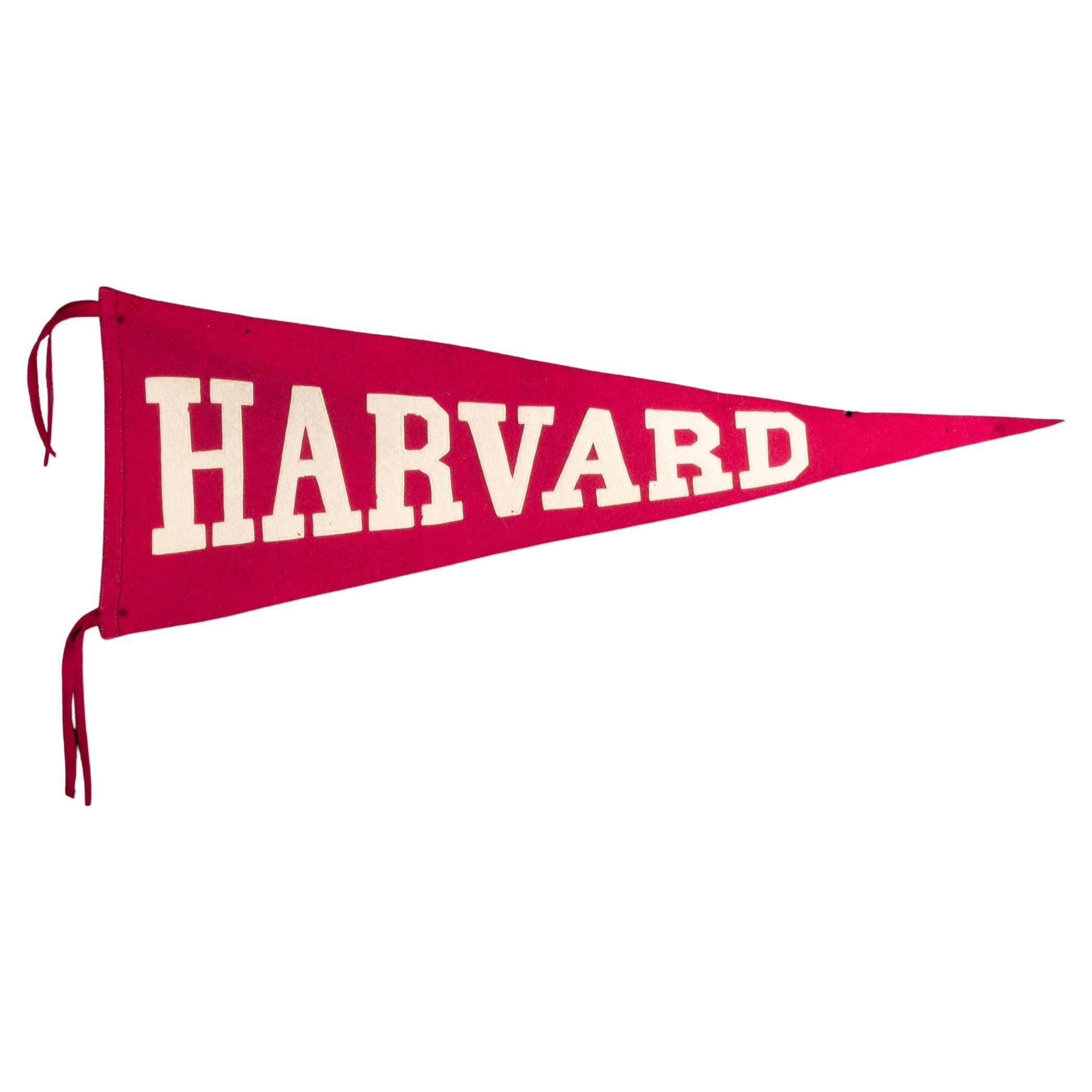 Harvard University Pennant Banner, circa.1920-1940 For Sale