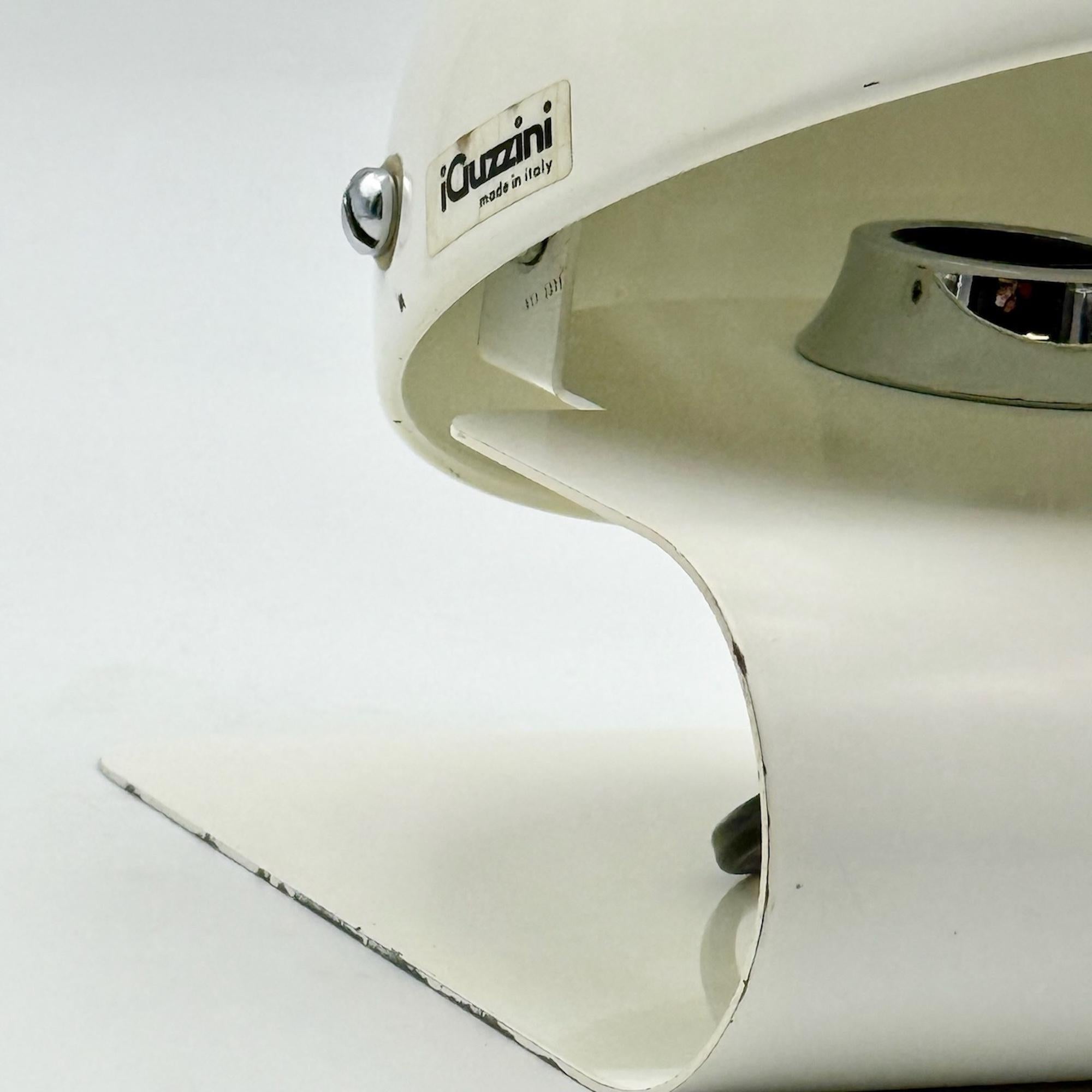 Harveiluce Guzzini 'Bugia' 1970s Table Lamp by Giuseppe Cormio in White For Sale 1