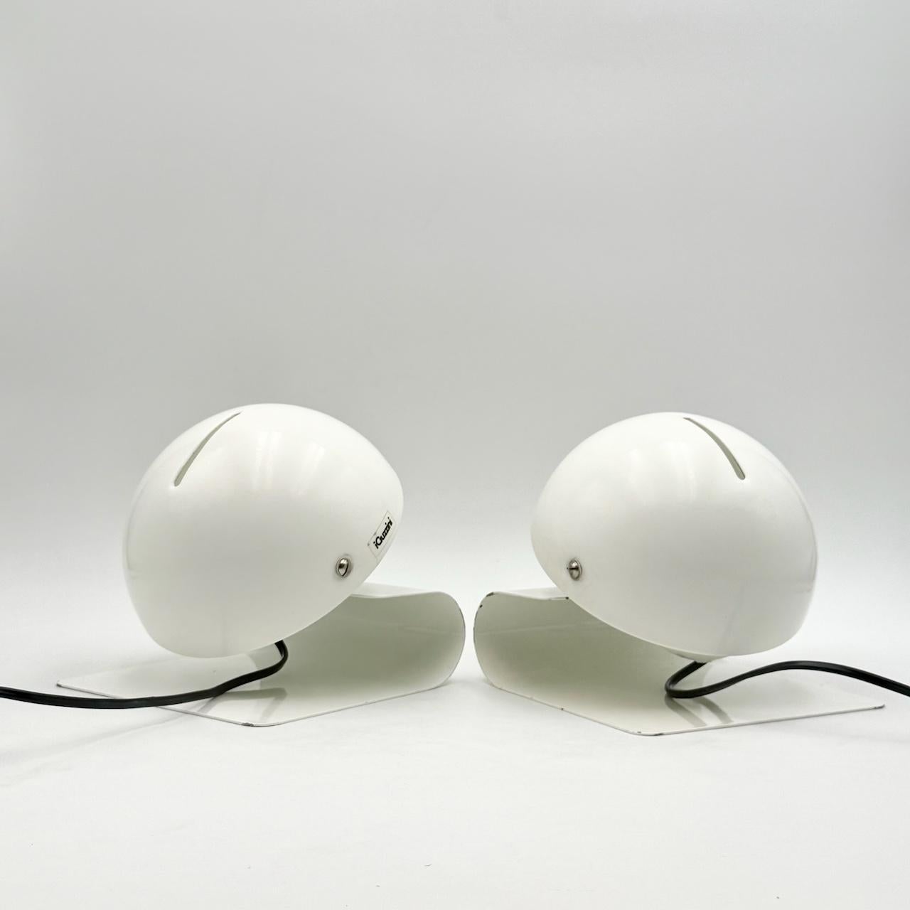 Italian Harveiluce Guzzini 'Bugia' 1970s Table Lamp by Giuseppe Cormio, Set of 2 For Sale