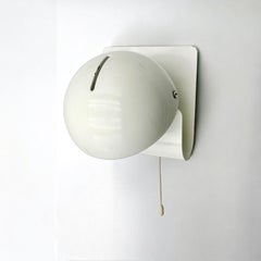 Harveiluce iGuzzini 'Bugia' 70s Wall Lamp by Giuseppe Cormio in White