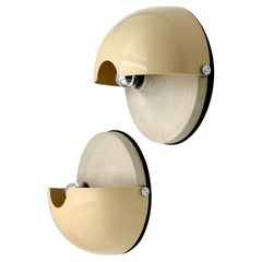 Harveiluce iGuzzini 'Mezzanotte' iconic pair of adjustable wall lamps