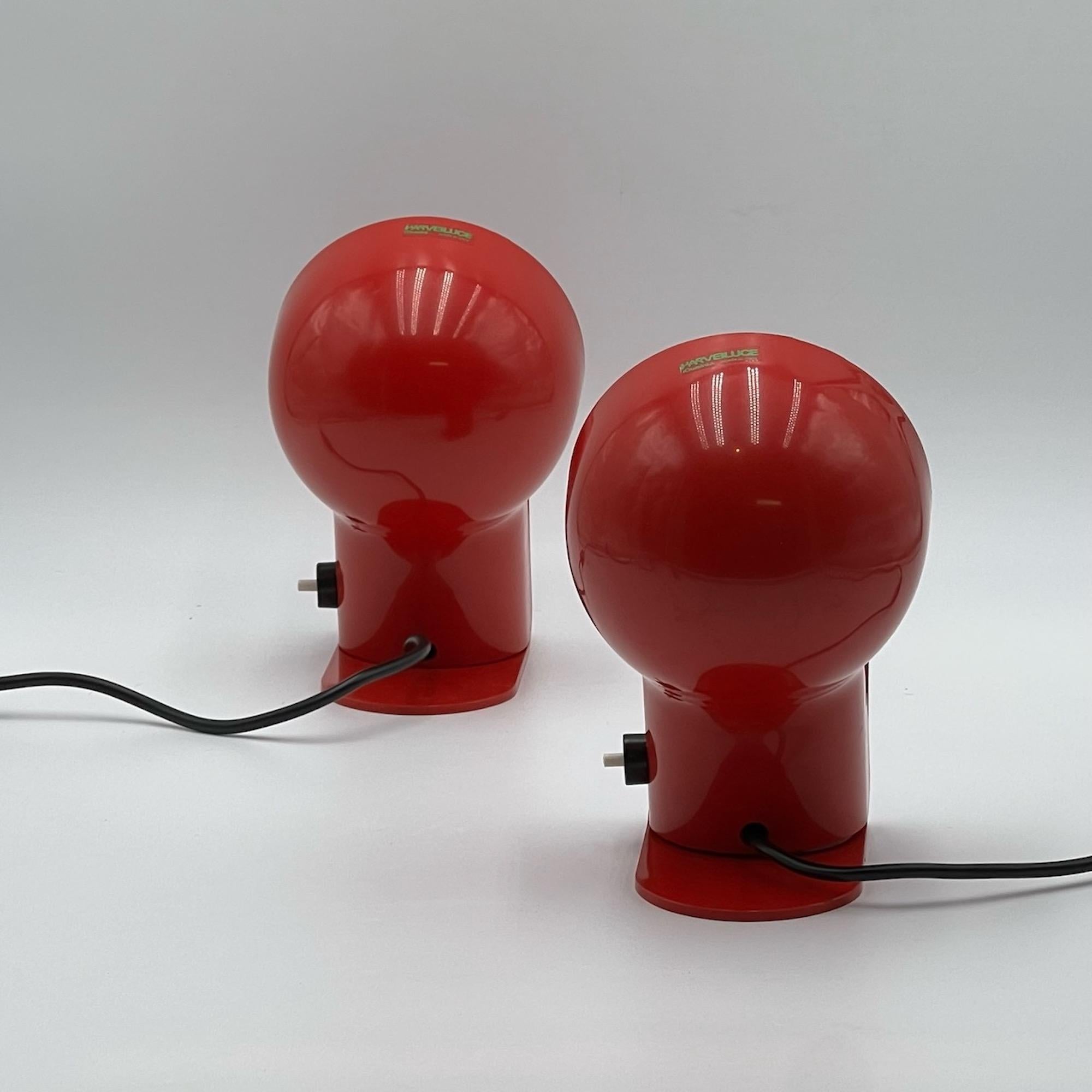 Plastique Lampes de table Panda Harveiluce Ambrogio Pozzi, 1970  en vente