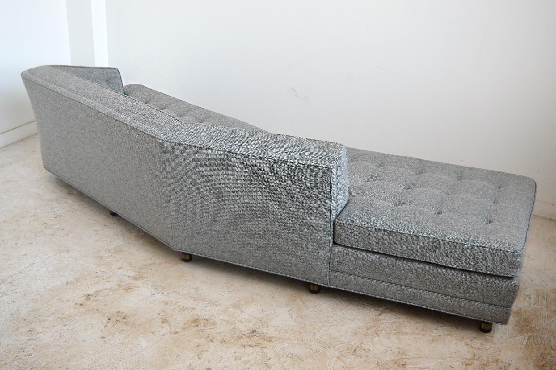 Harvery Probber Large Angled One-Arm Sofa In Excellent Condition In Highland, IN