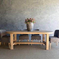 Harvest Dining Table Made from Solid Reclaimed Wood 86"