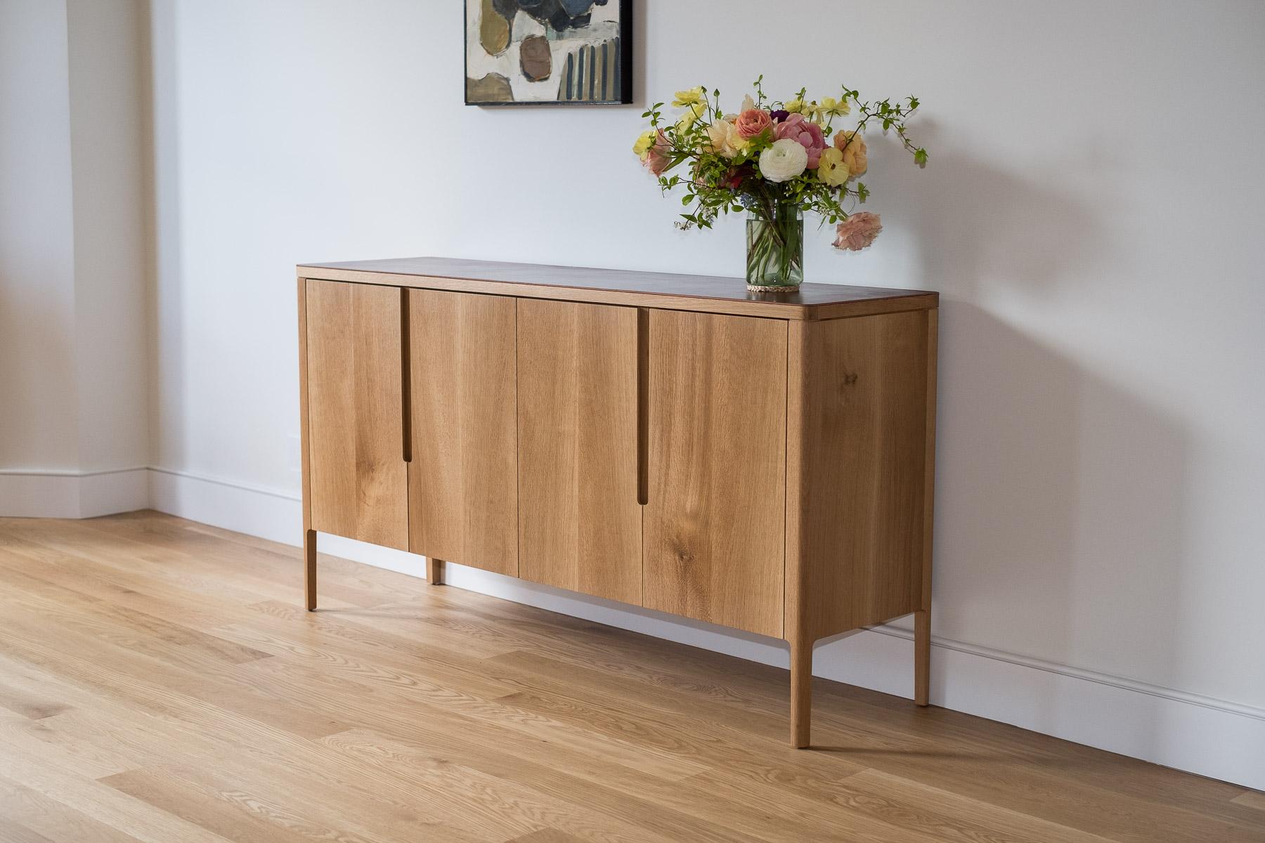 burgundy sideboard