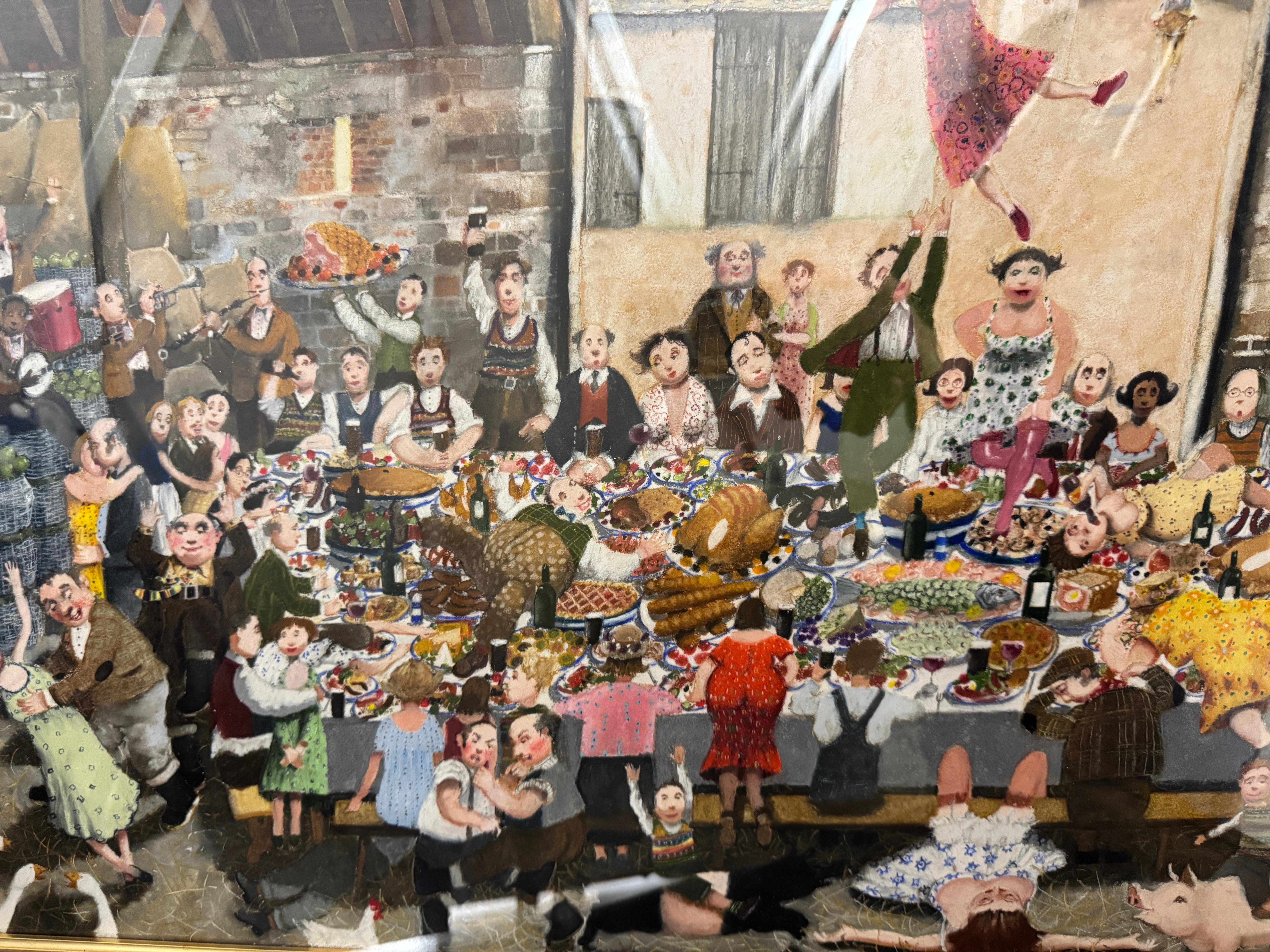 HARVEST SUPPER von Richard Adams (geb. 1960) im Zustand „Gut“ im Angebot in Basildon, GB