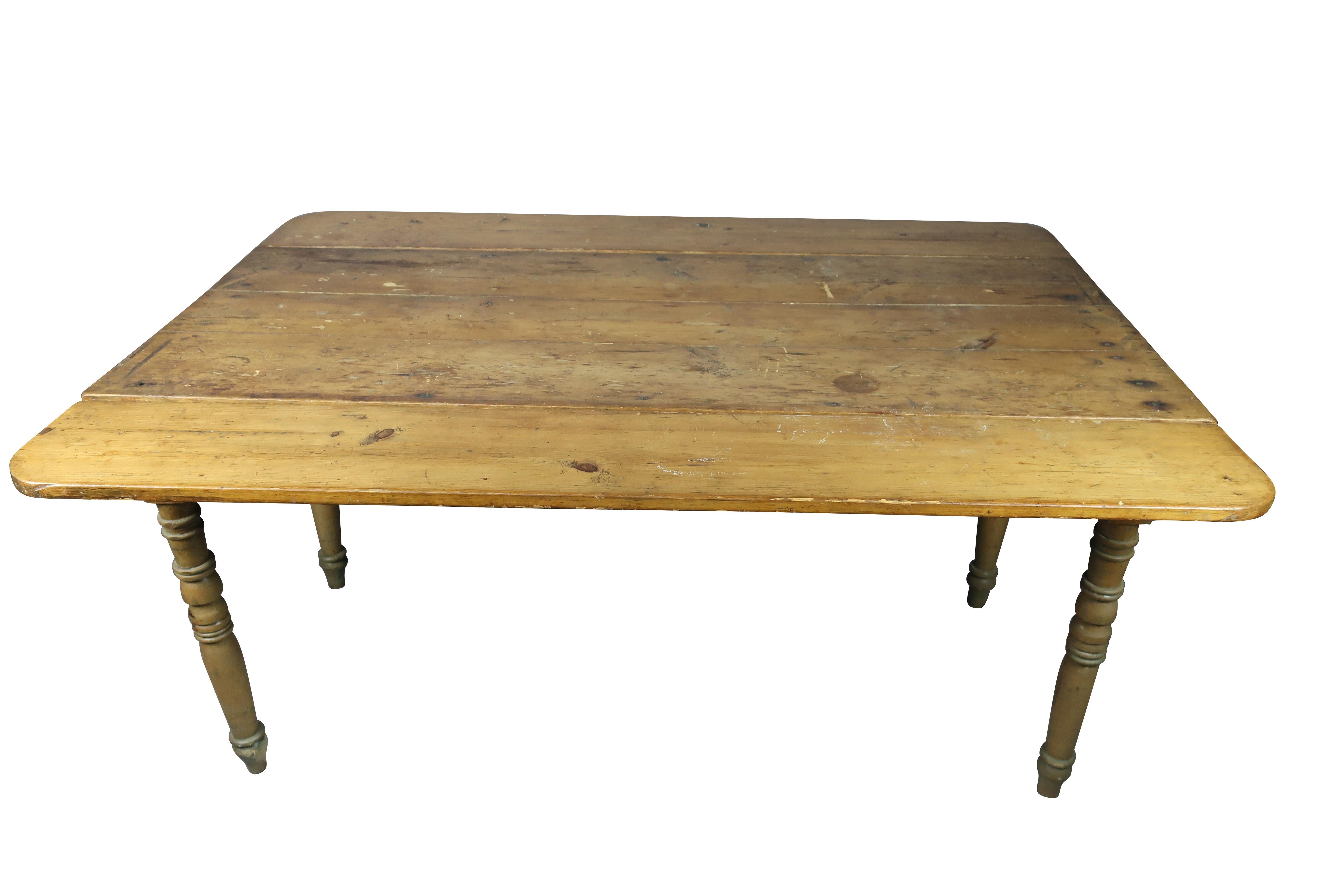 pine dining table with leaf
