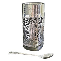"Récolte du café " Remarquable et unique JAR en argent, Castillo pour Nestlé