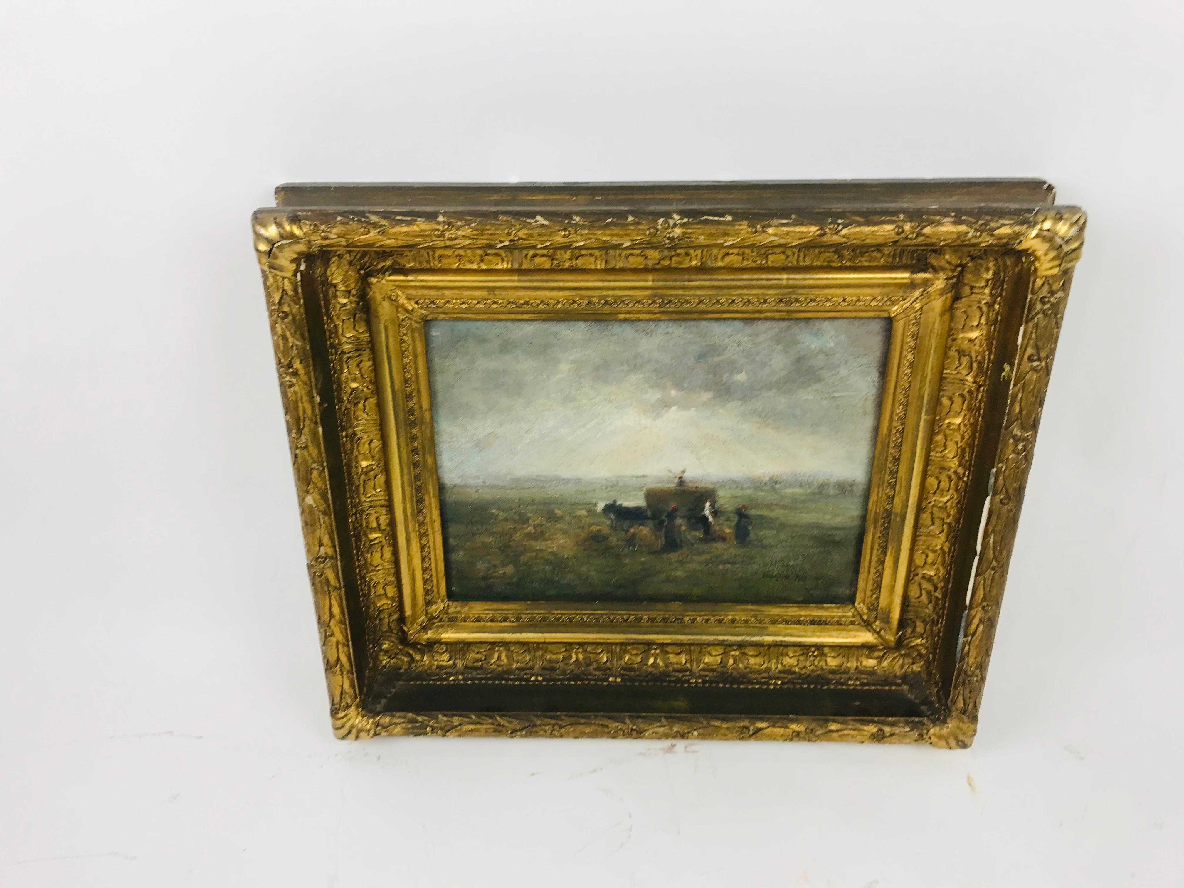 « Harvesting », huile sur toile d'Henry Hammond Ahl 1