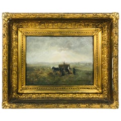 "Harvesting" Oil on Canvas by Henry Hammond Ahl