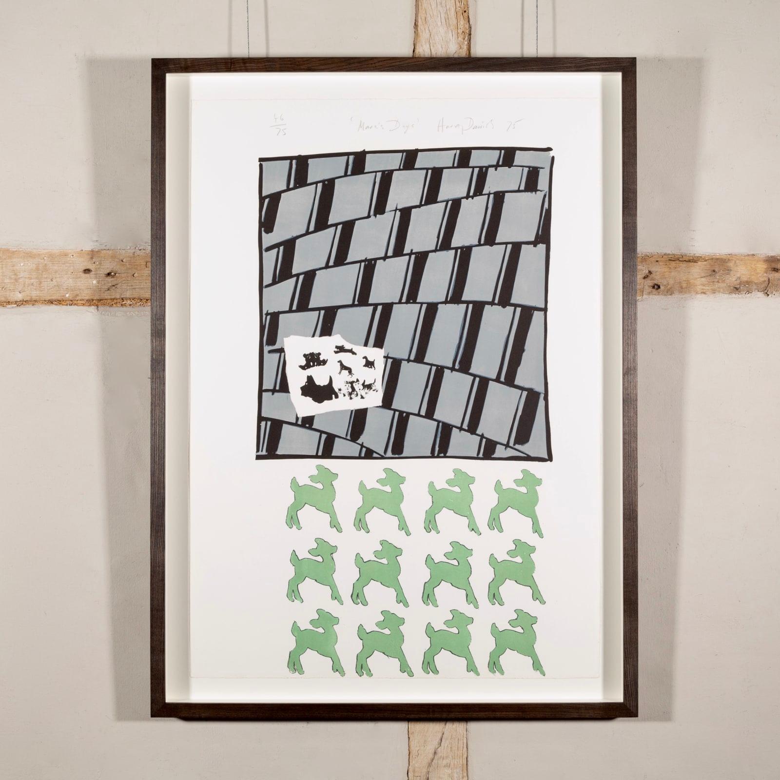 Marc's Dogs, from IAA, Lithograph in Colours on Wove Paper Painting by Harvey Daniels 1936-2013, 1975

Additional information:
Medium: Lithograph in colours on wove paper
26 3/4 x 18 7/8 in
68 x 48 cm
signed, dated, titled and numbered 46/75 in