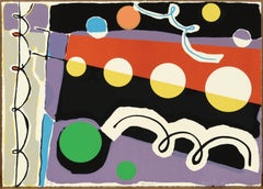 "Beacon" Abstract Geometric Screen Print, 7/30 by Harvey Daniels