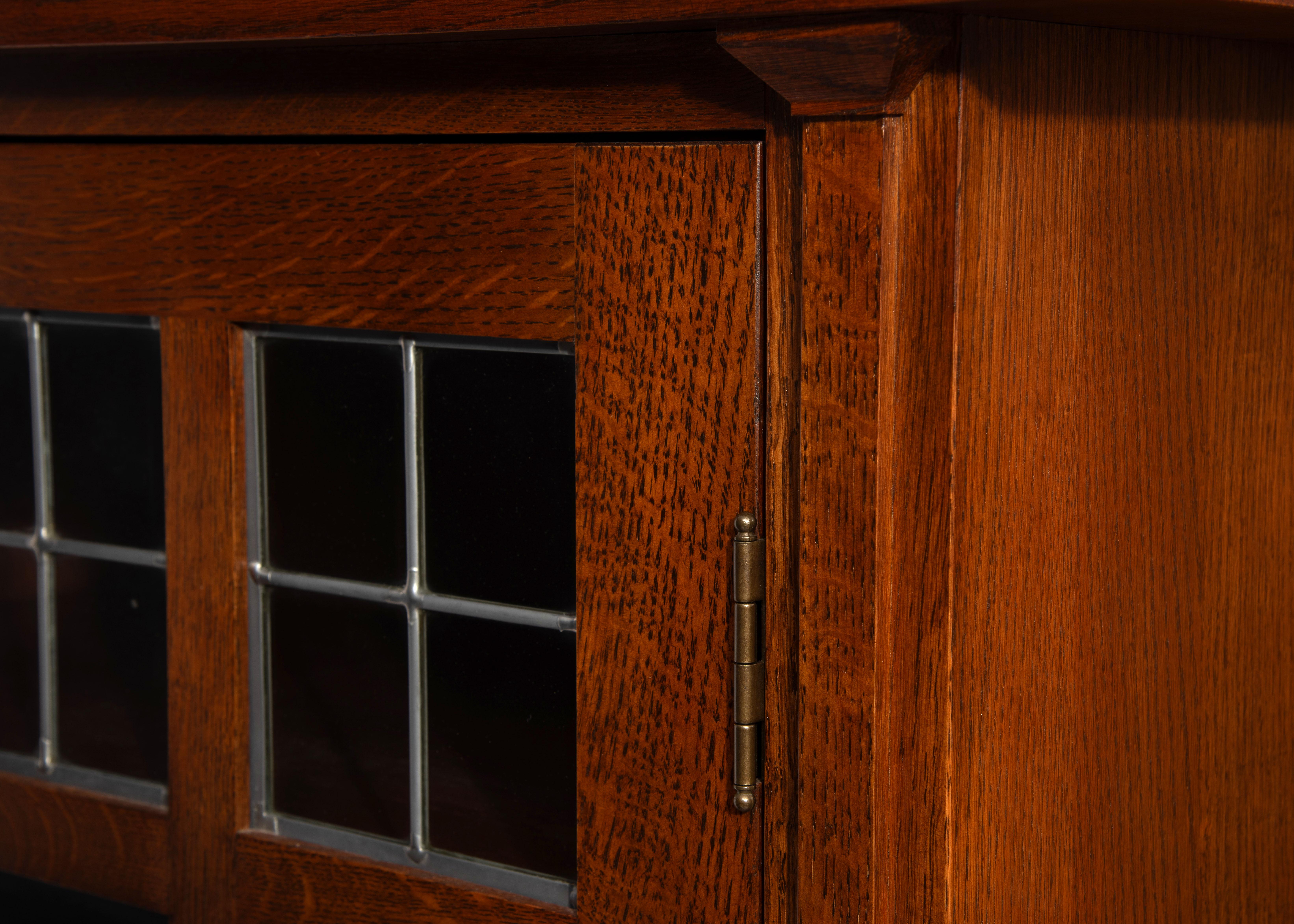 Harvey Ellis Gustav Stickley 2014 Single Door Arts & Crafts Mission Oak Bookcase 3