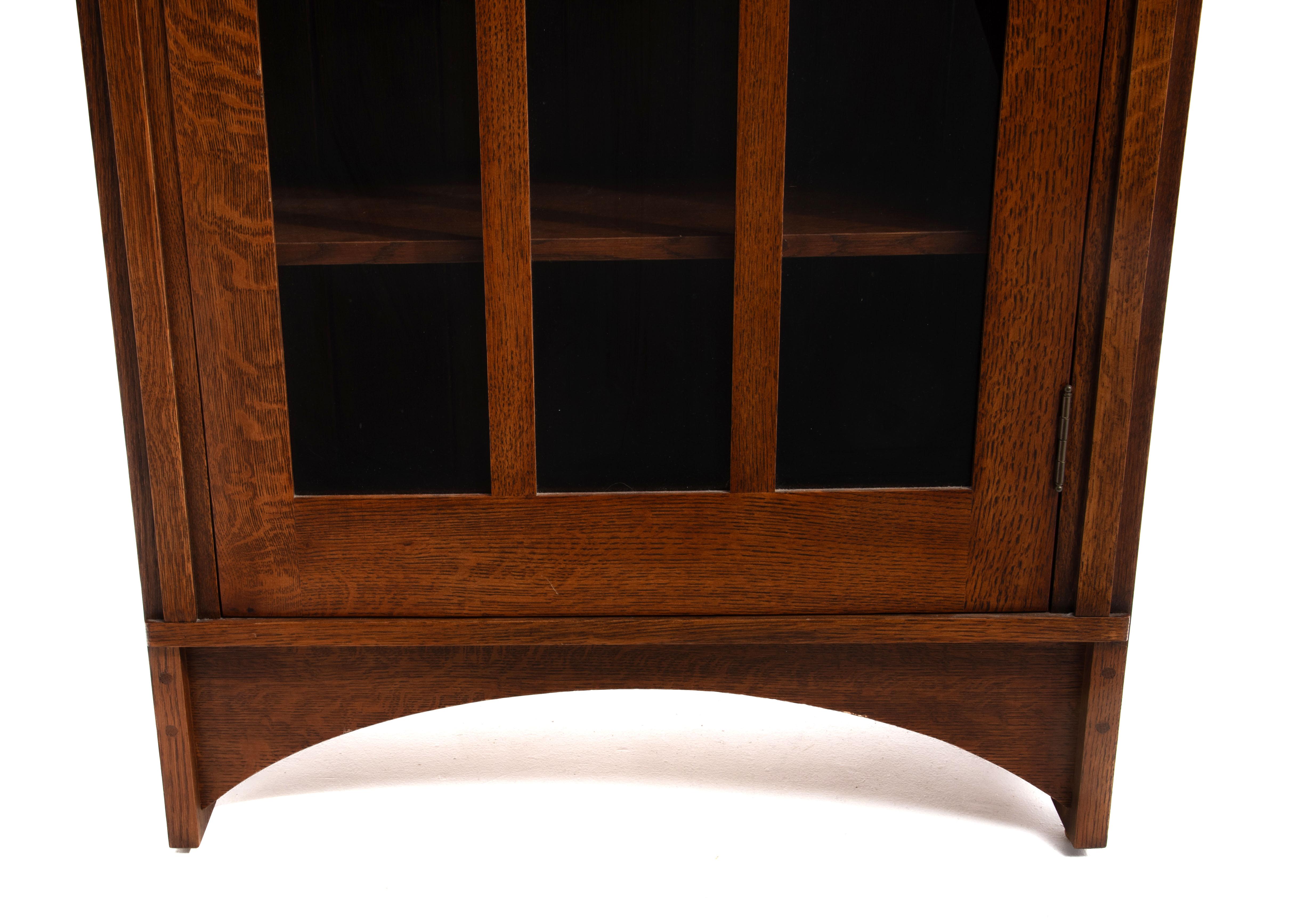 Harvey Ellis Gustav Stickley 2014 Single Door Arts & Crafts Mission Oak Bookcase 5