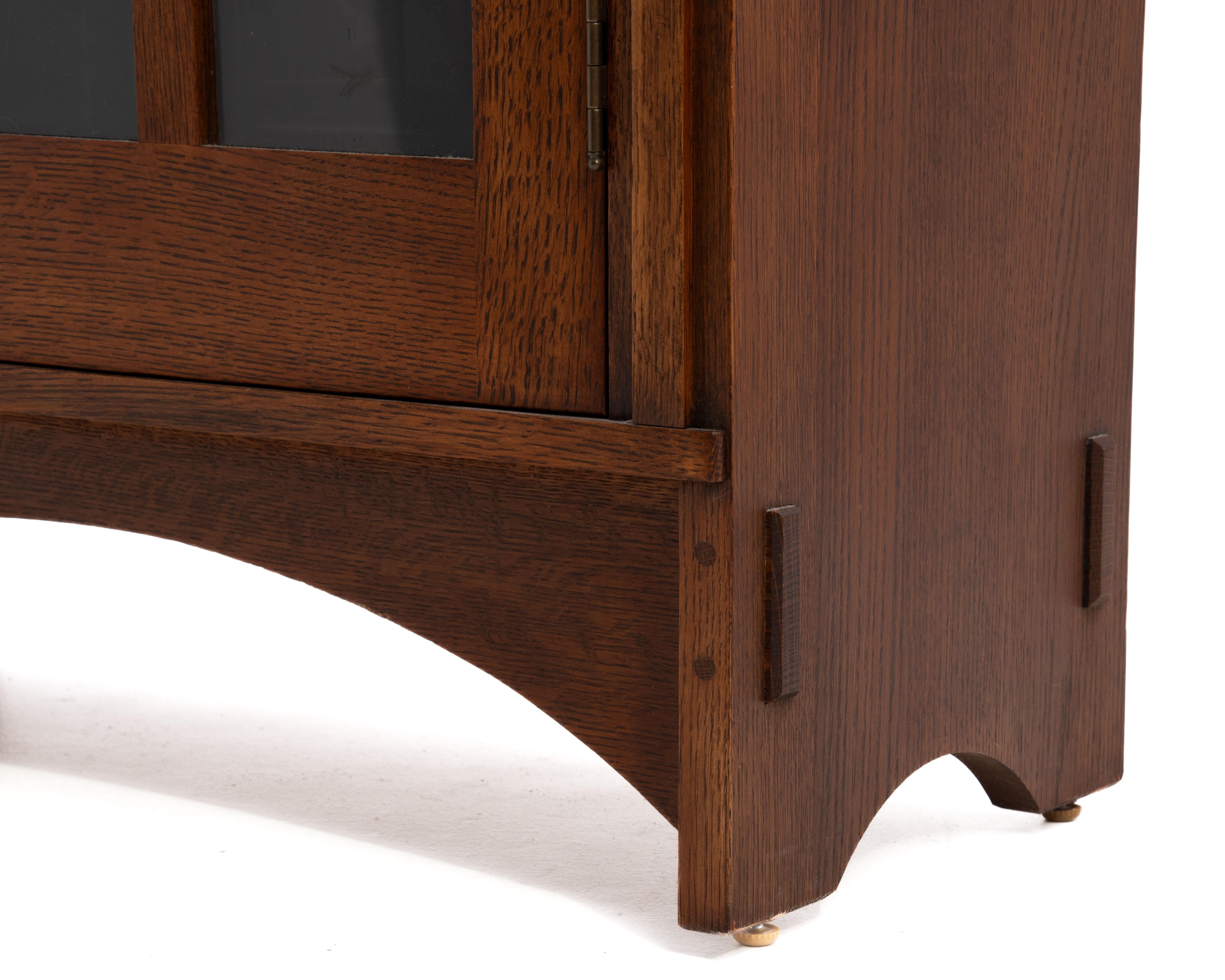 Harvey Ellis Gustav Stickley 2014 Single Door Arts & Crafts Mission Oak Bookcase 6