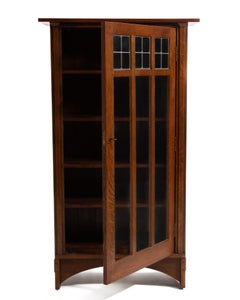 Ellis Gustav Stickley 2014 Bibliothèque à une porte Mission Arts & Craft Oak